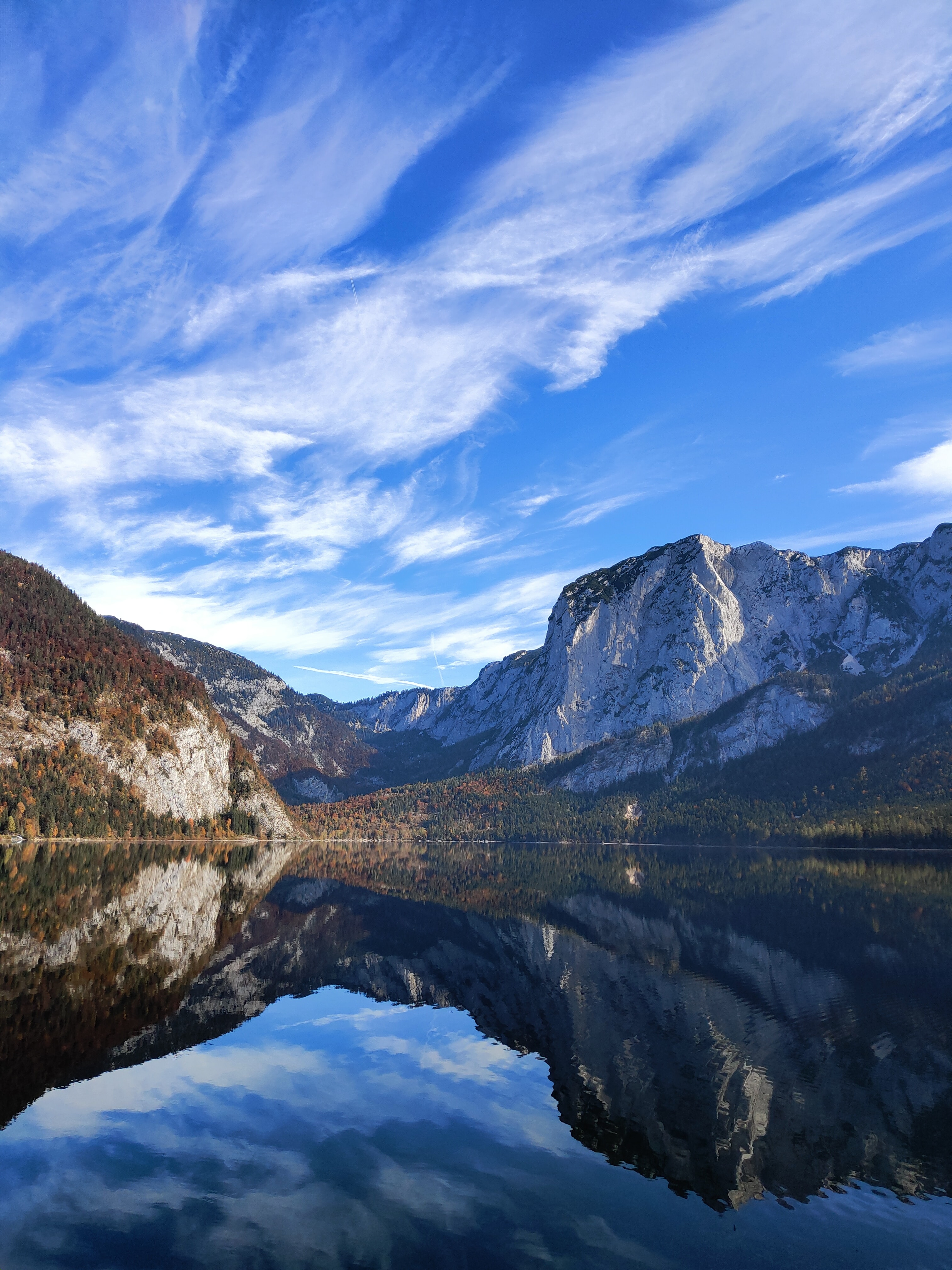 mountains, nature, water, clouds, lake, reflection 32K