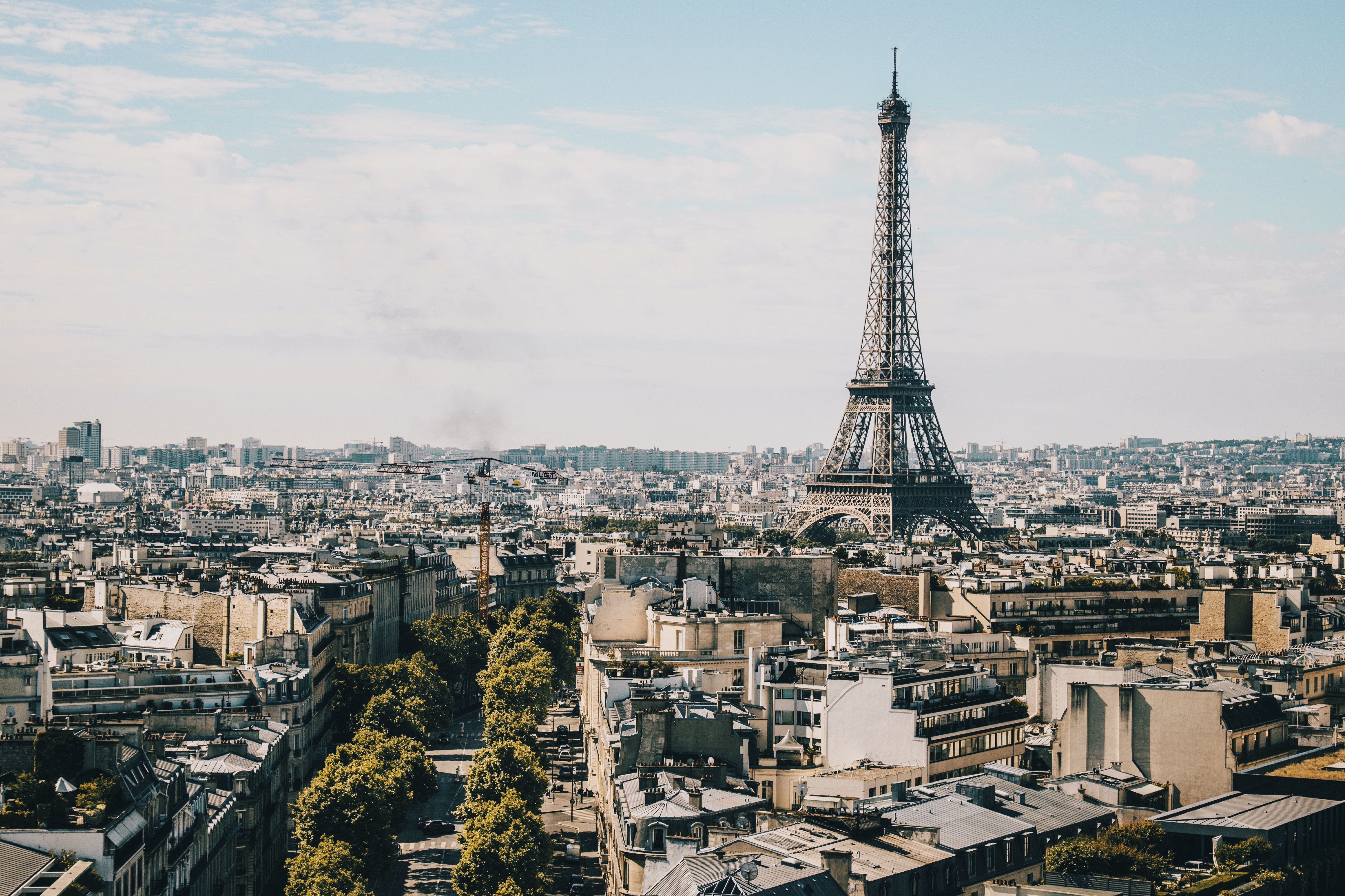 Paris cities, eiffel tower, building Lock Screen