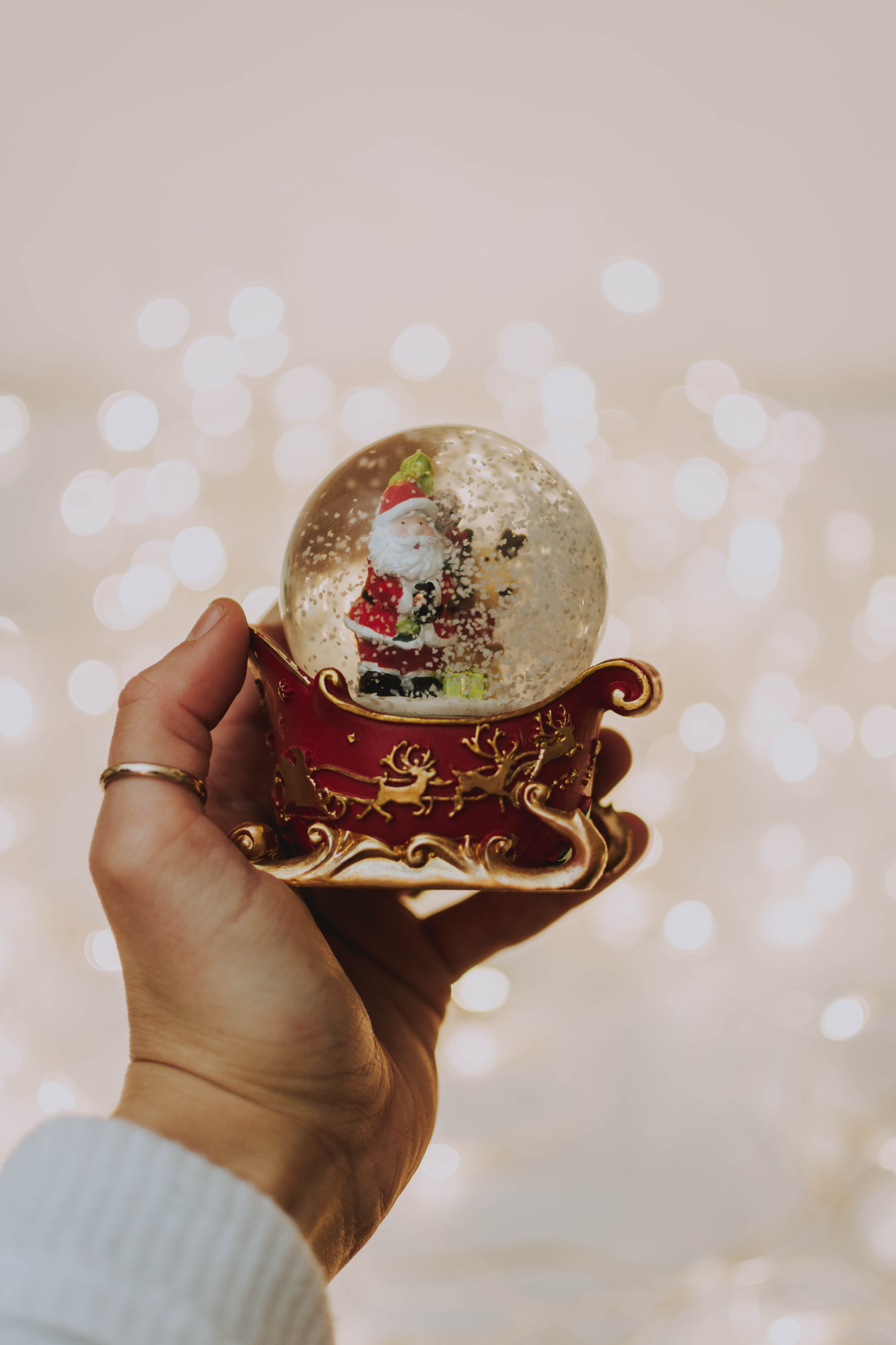 new year, toy, holidays, santa claus, glass, ball
