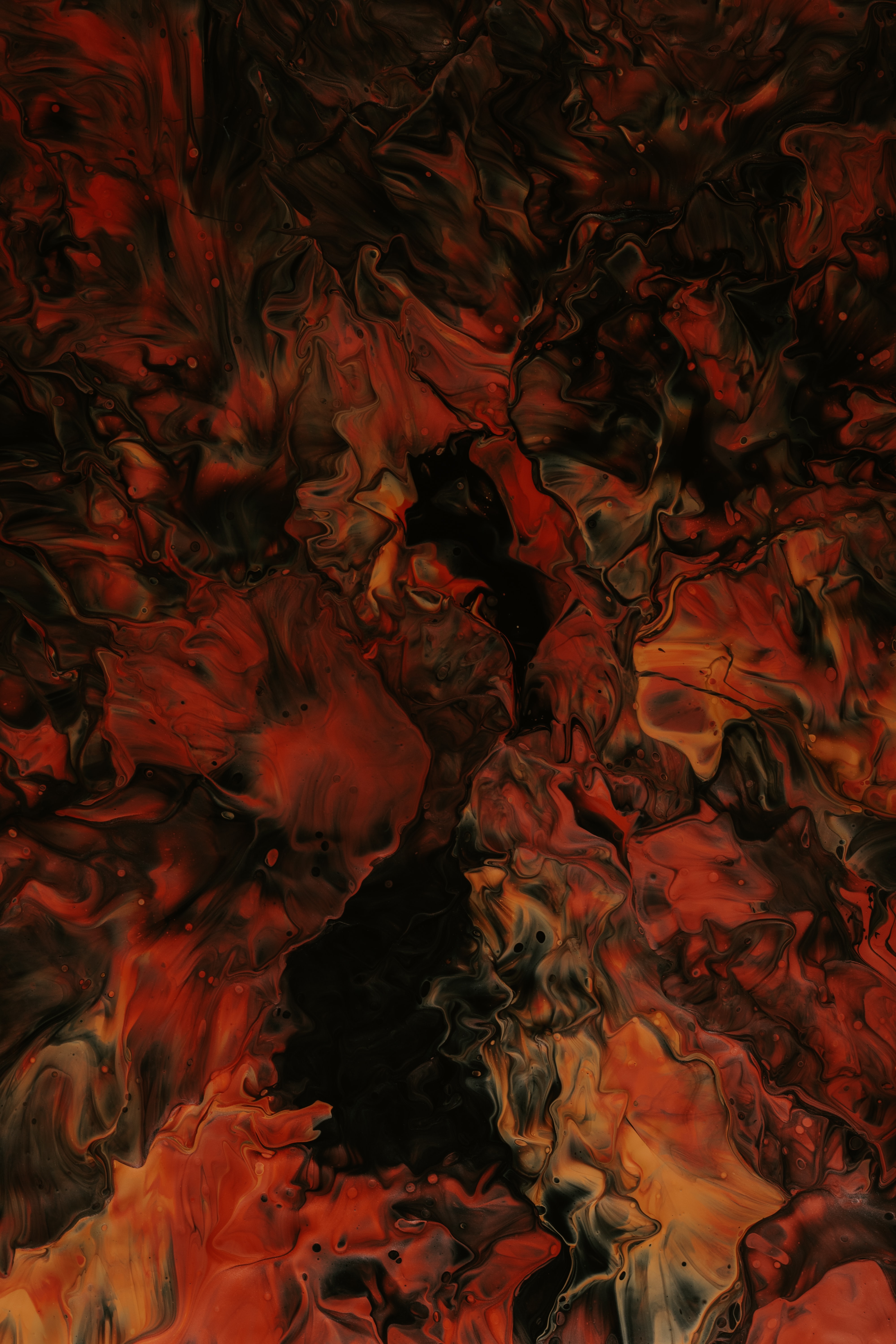 divorces, abstract, liquid, red, paint, mixing Full HD