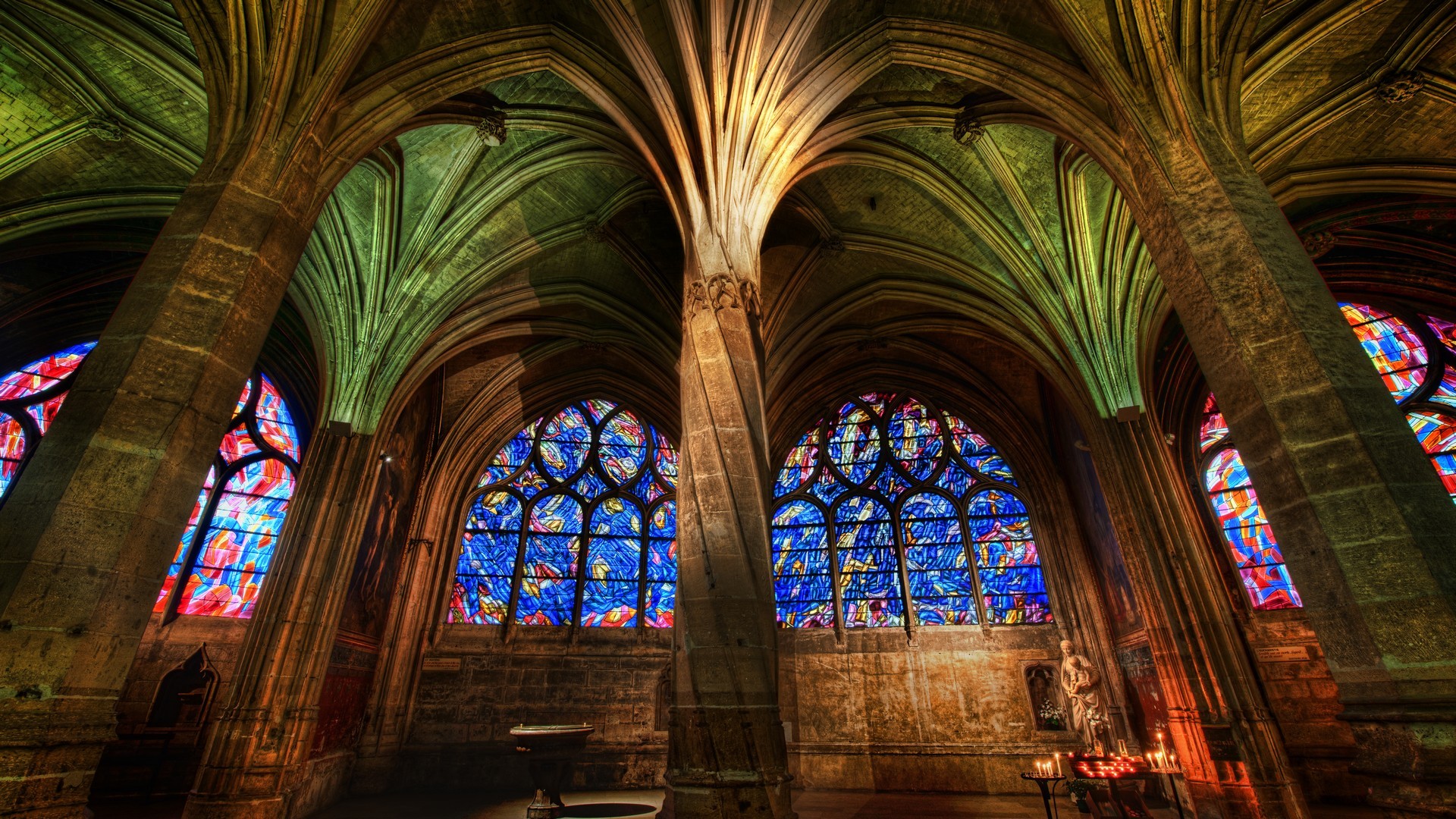 religious, cathedral, stained glass, cathedrals iphone wallpaper