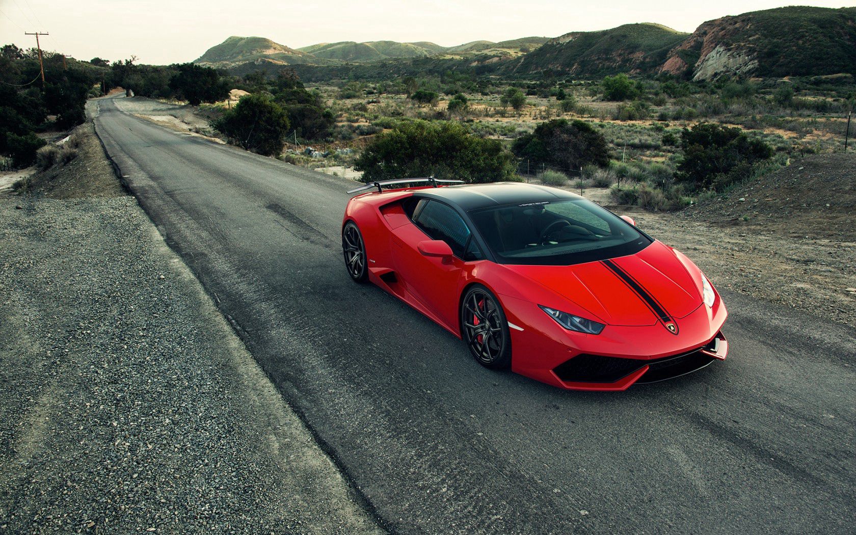 Ultra HD 4K red, huracan, cars, side view