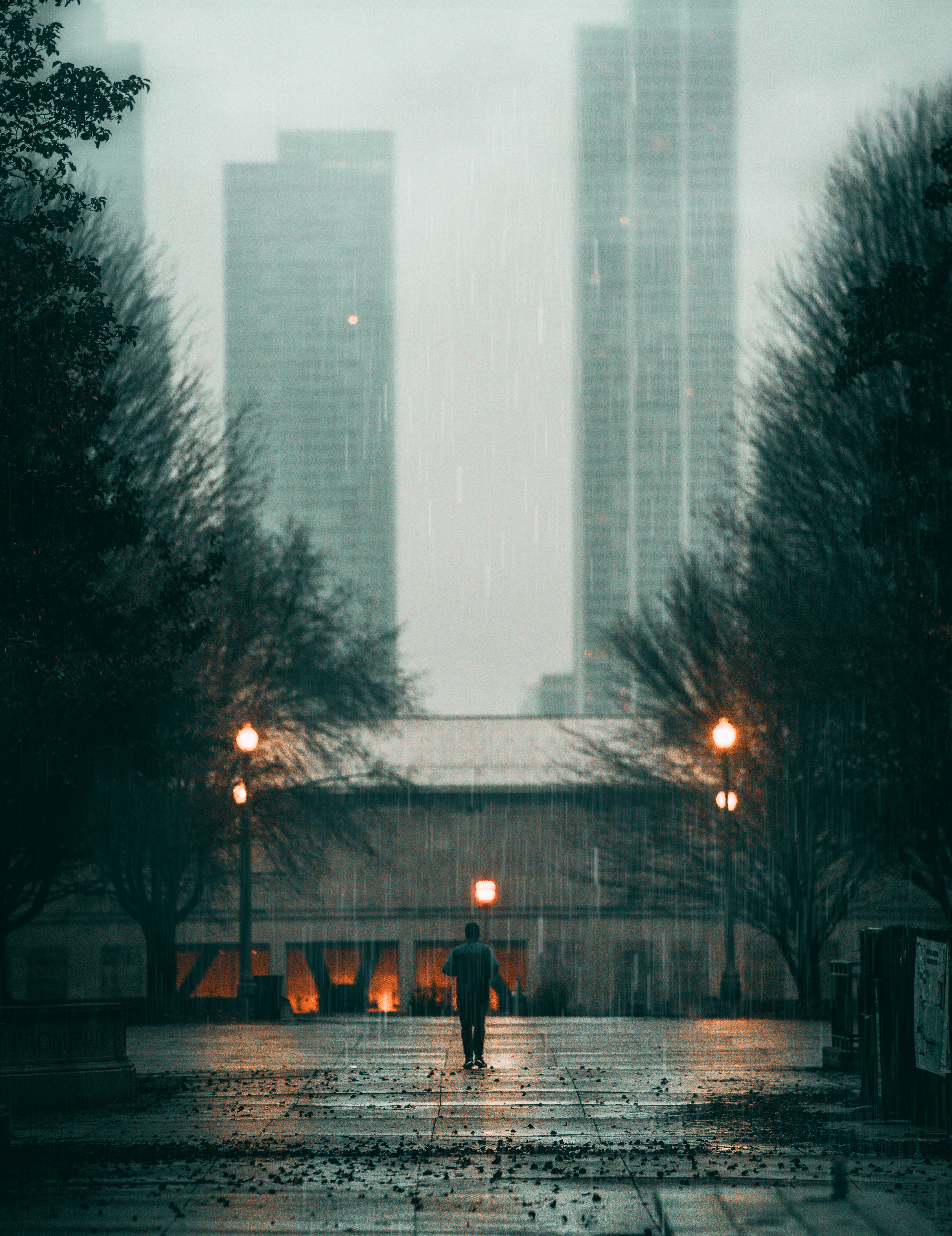 sadness, rain, city, miscellanea, miscellaneous, stroll, human, person, loneliness, street, sorrow phone background