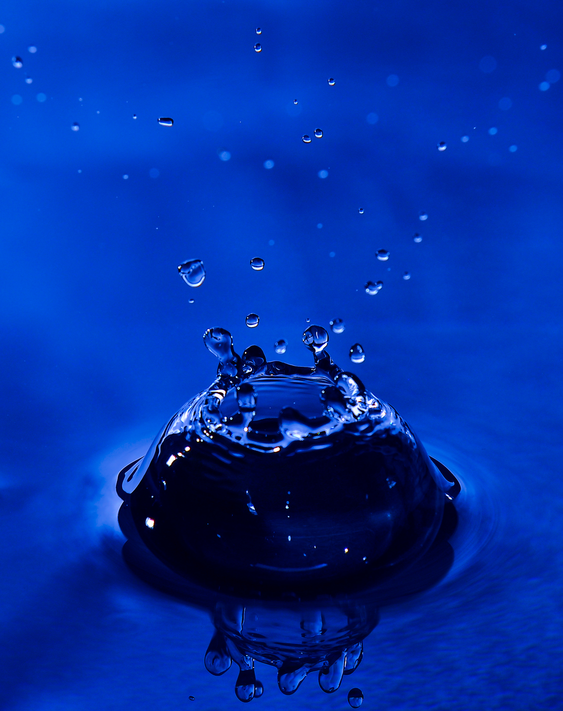 water, drops, macro, spray, splash Smartphone Background