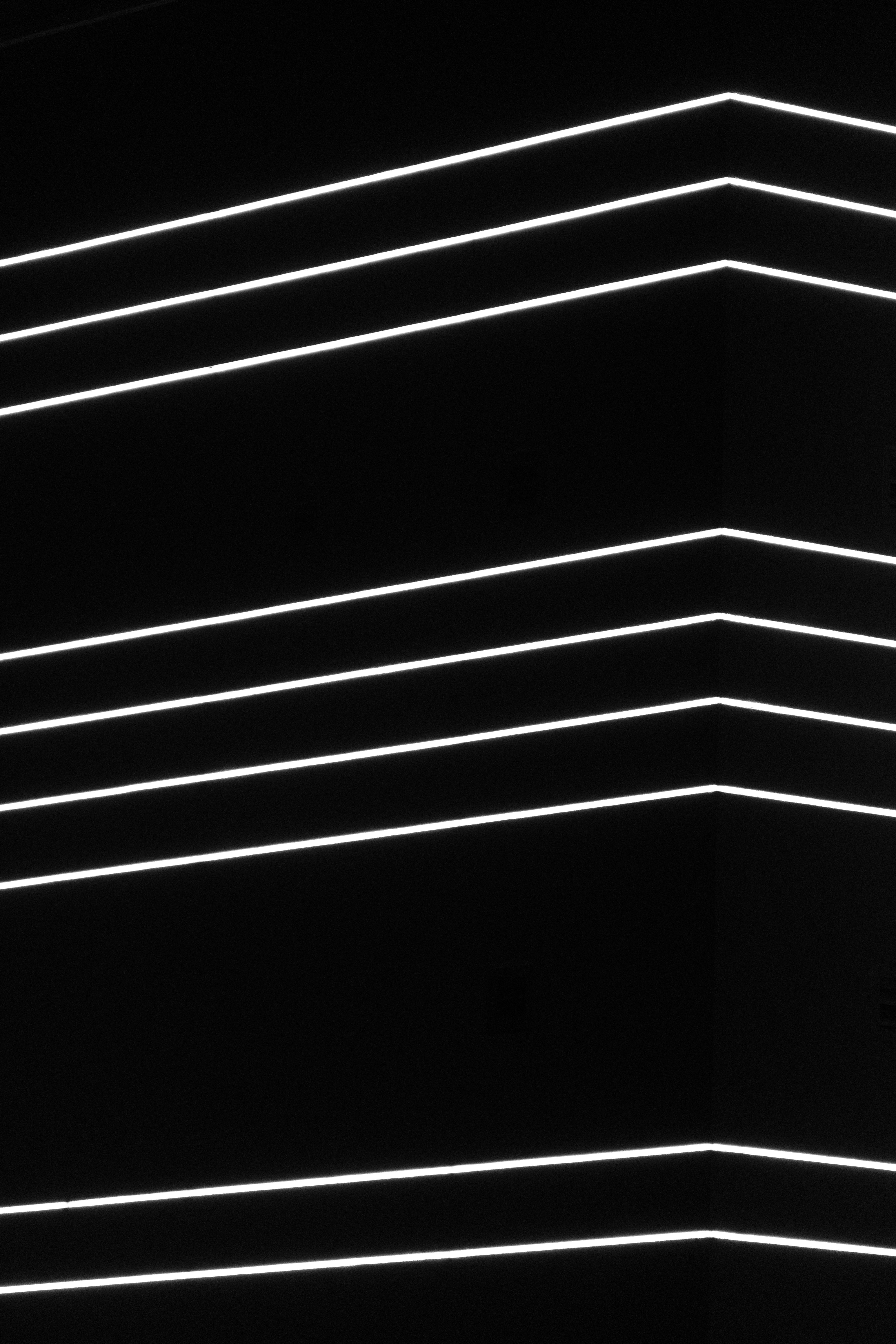 Mobile HD Wallpaper Backlight stripes, streaks, black, neon