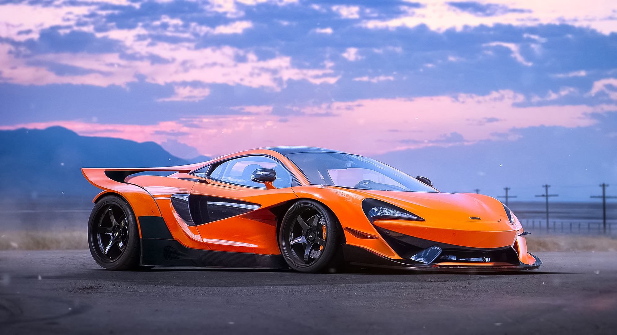 135427 download wallpaper mclaren, cars, orange, side view, 570s, experimental screensavers and pictures for free