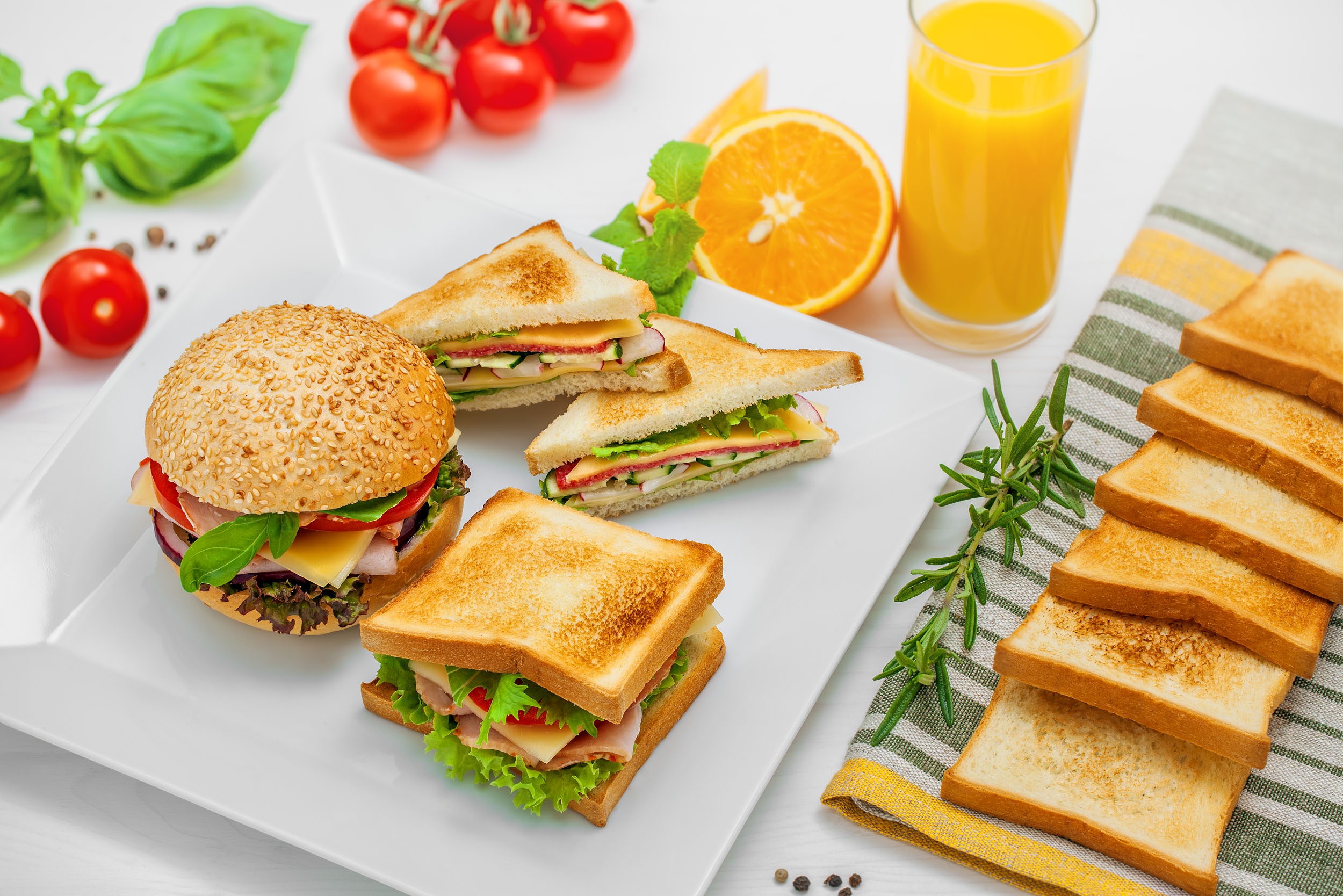 HD desktop wallpaper: Food, Still Life, Toast, Bread, Juice, Burger,  Sandwich download free picture #864560