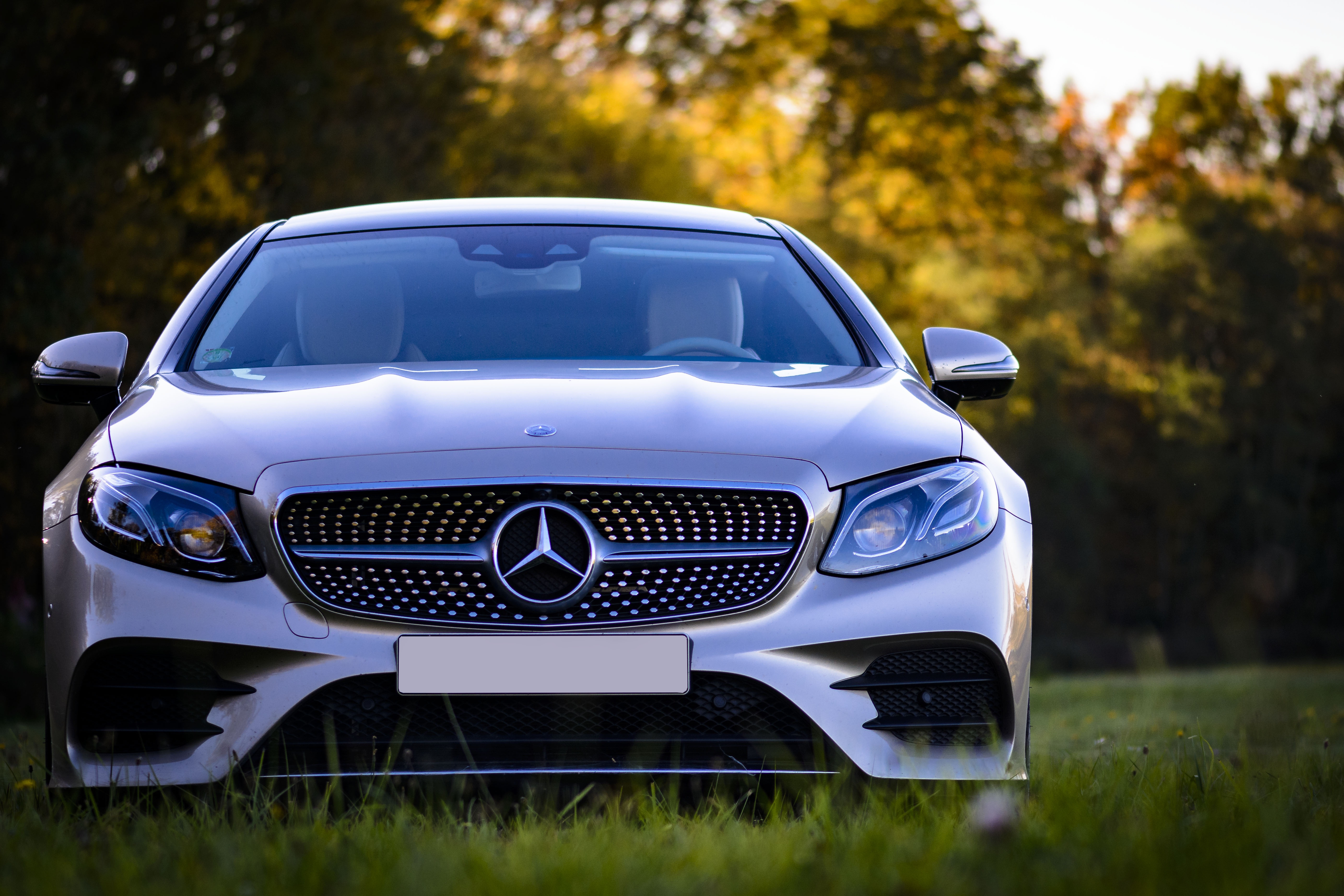 silver, silvery, mercedes, front view Free Pure 4K Ultra