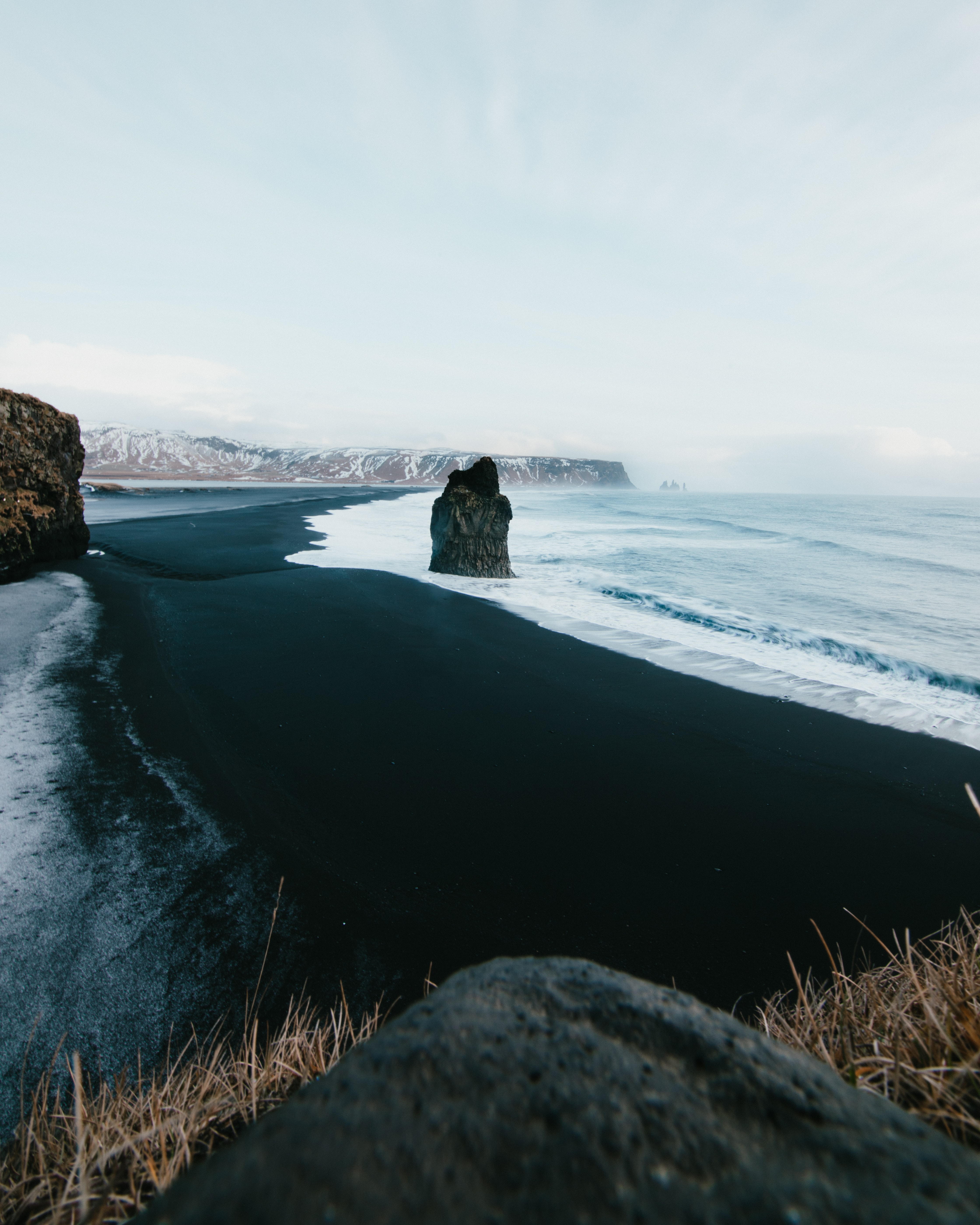 water, nature, rocks, shore, bank, ocean Smartphone Background