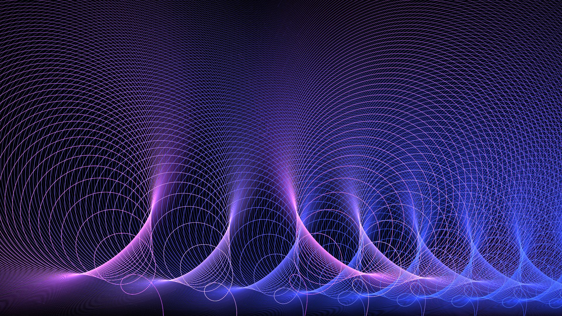HD desktop wallpaper: Abstract, Fractal, Purple, Wave, Science, Energy  download free picture #865843