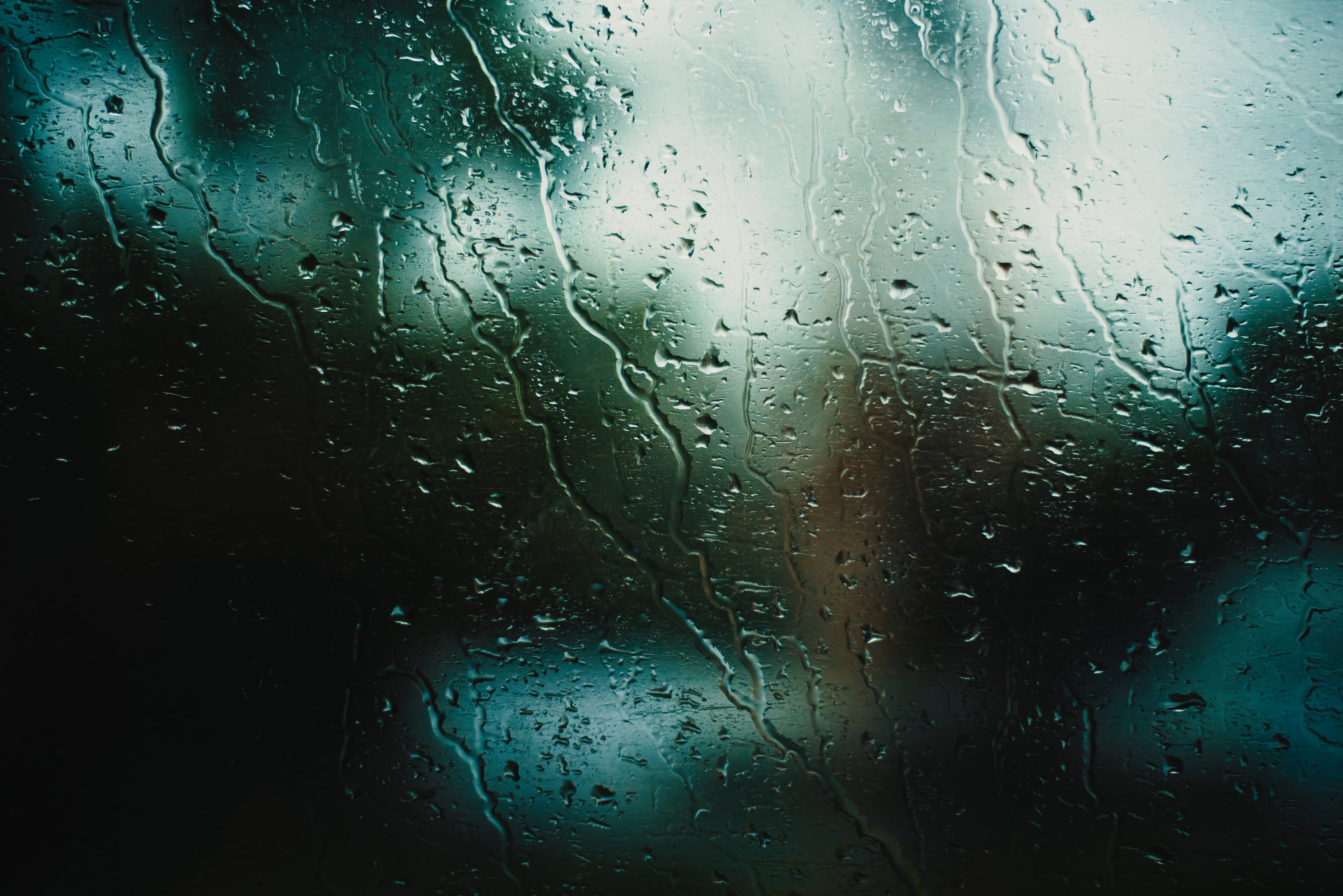 wet, rain, drops, macro, glass Full HD