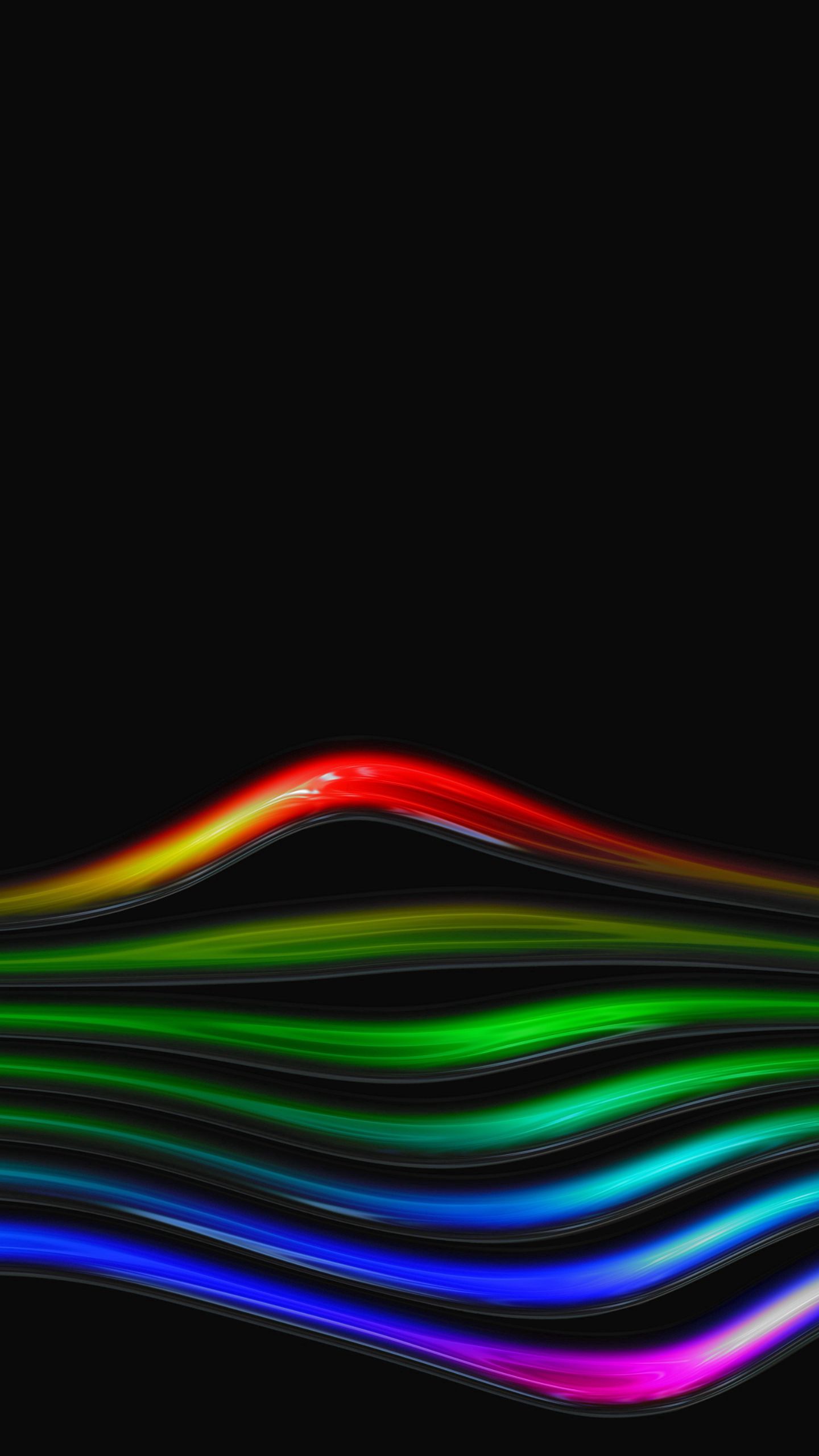 glass, iridescent, abstract, rainbow, bright, lines, tubes, tube, bent, curved Full HD