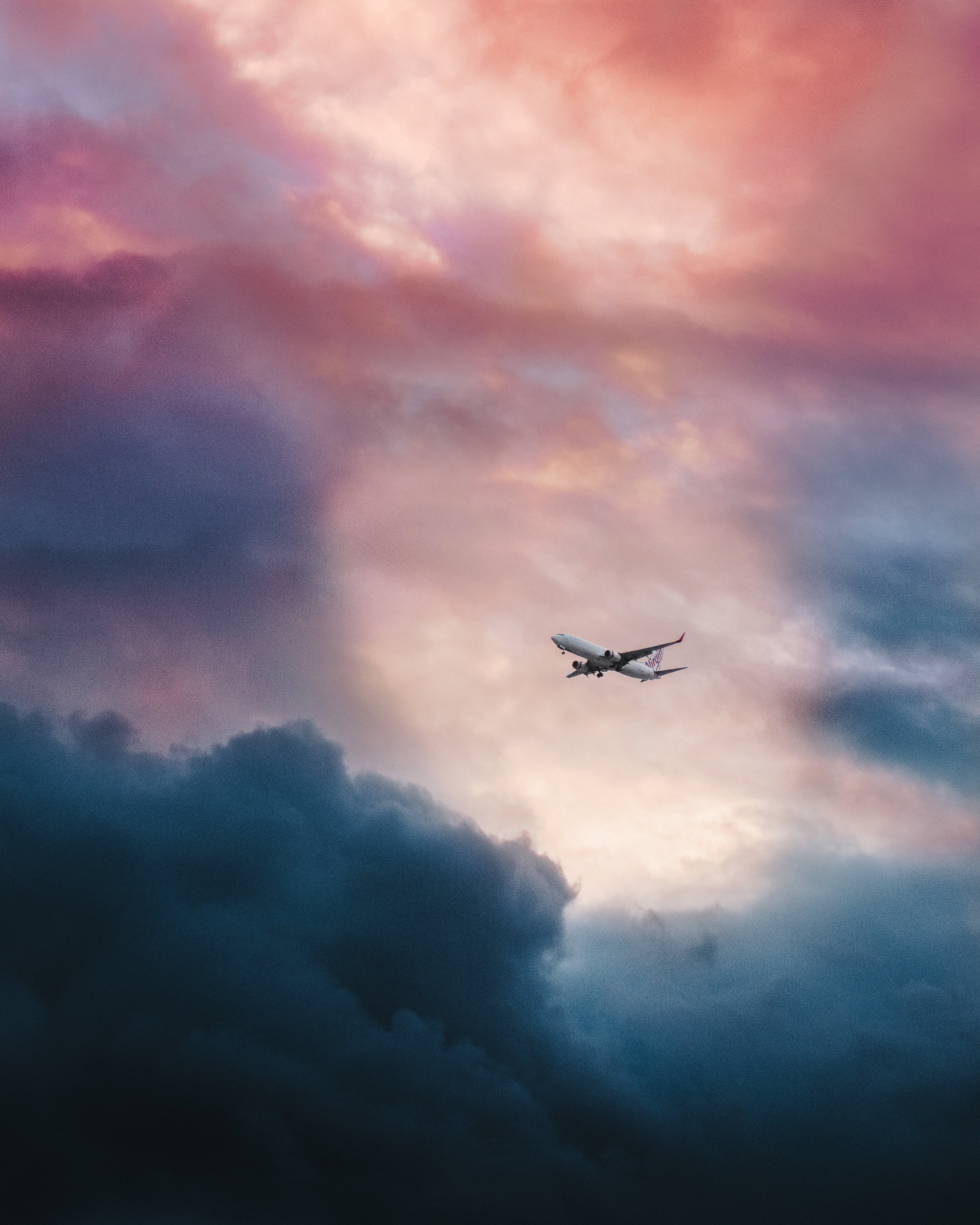 66199 Hintergrundbilder und Flugzeug Bilder auf dem Desktop. Laden Sie flug, natur, sky, clouds Bildschirmschoner kostenlos auf den PC herunter