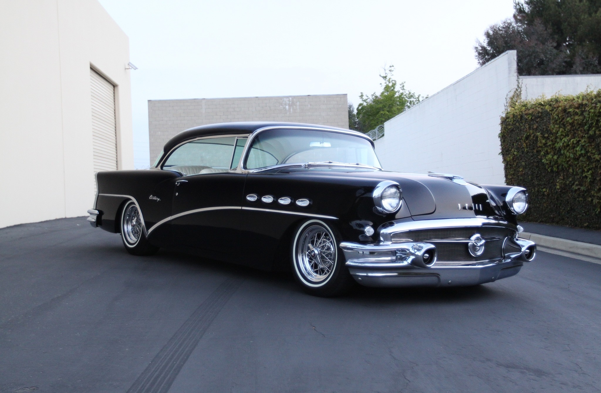 Phone Wallpaper 1956 buick century, side view, auto, cars