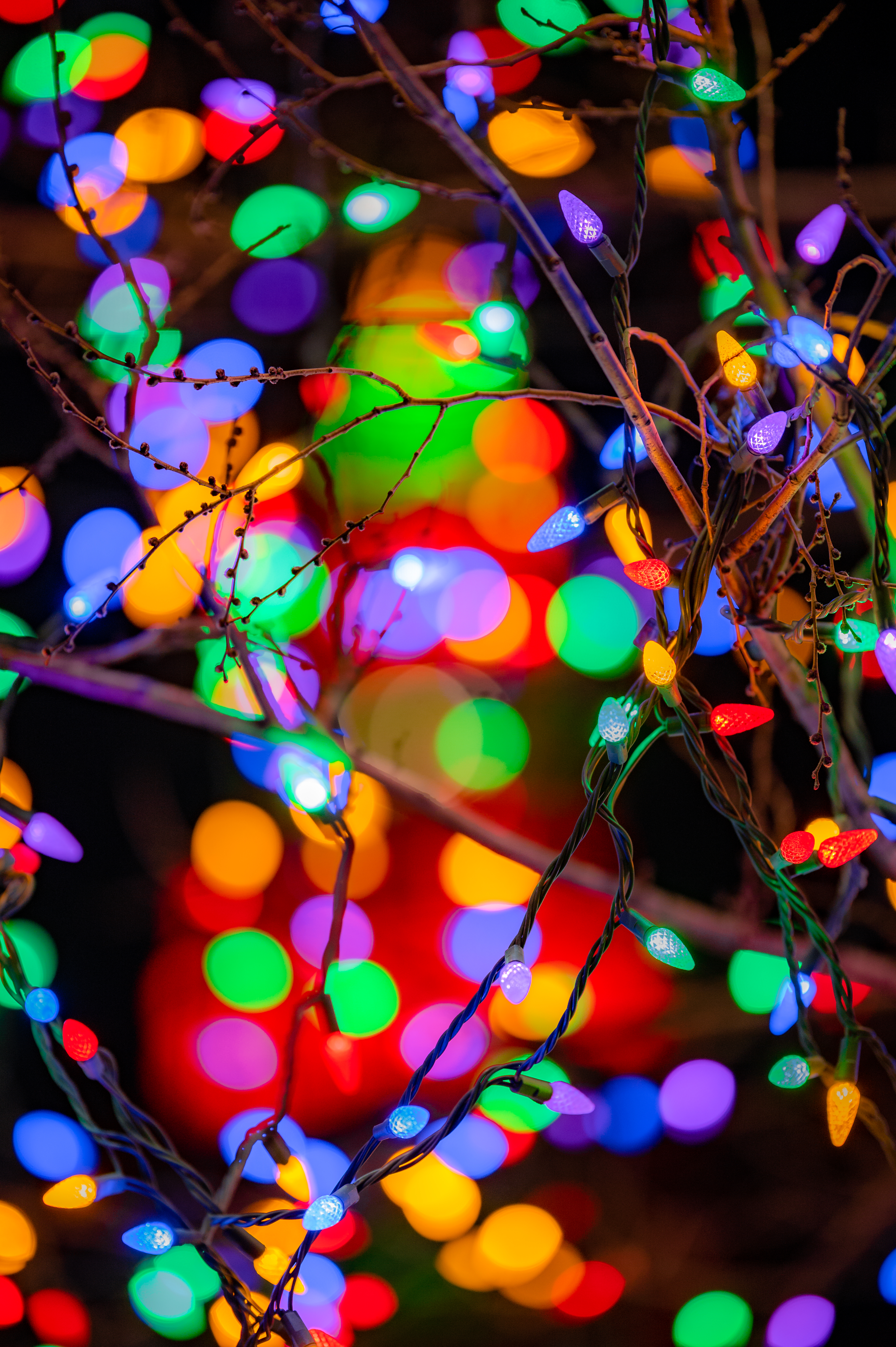 festive, lights, multicolored, garland New Lock Screen Backgrounds