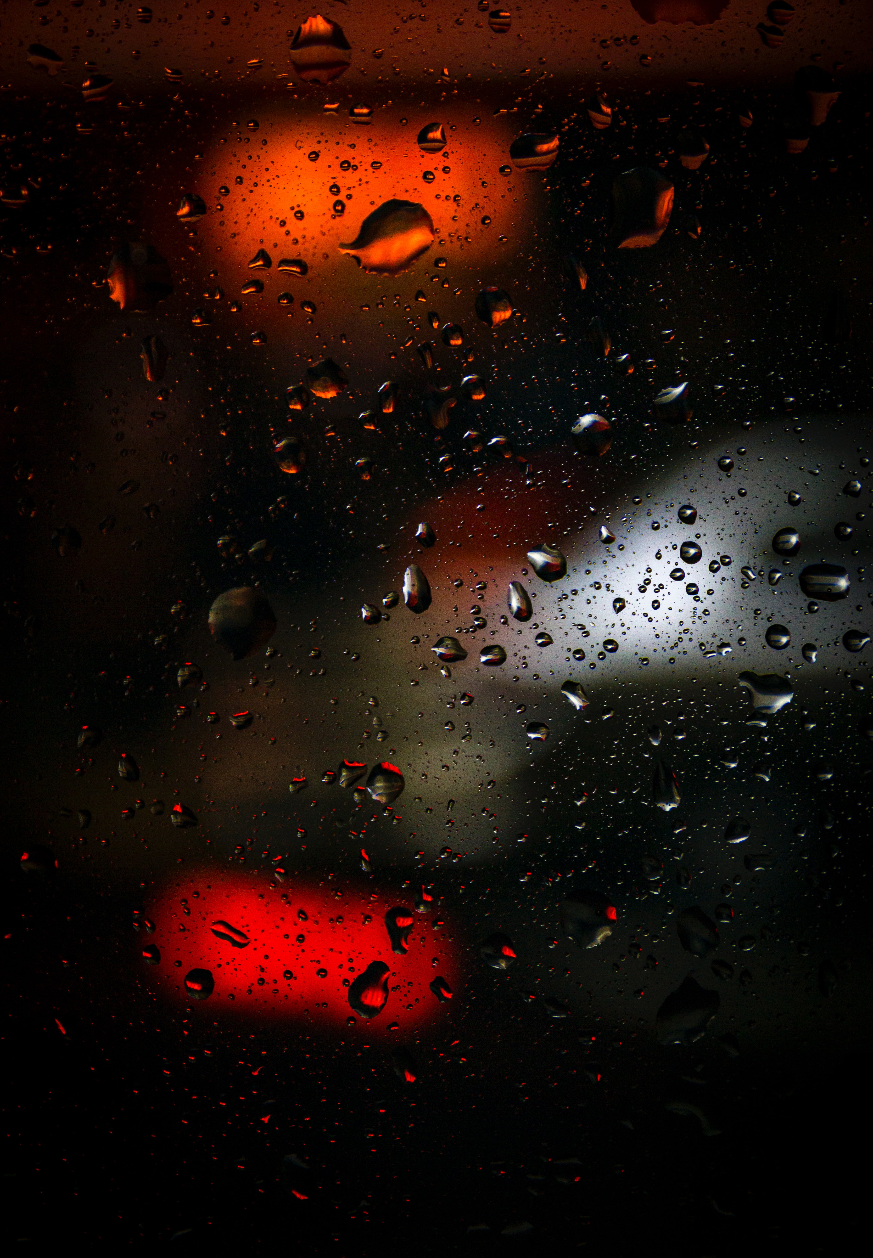 smooth, blur, abstract, glass, water, drops, glare Full HD