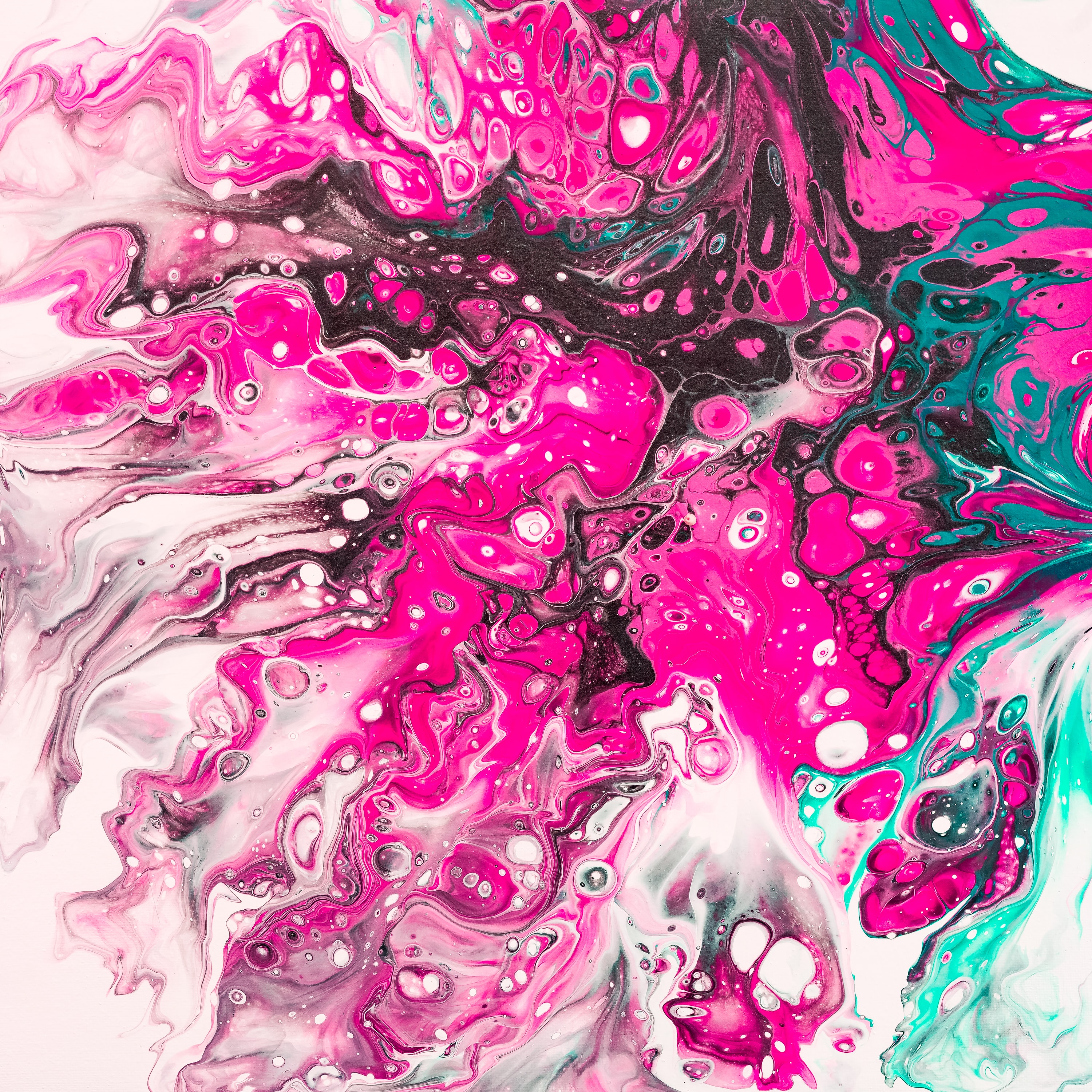 156084 Bild herunterladen waves, abstrakt, rosa, scheidungen, farbe, flüssigkeit, fluide kunst, flüssige kunst - Hintergrundbilder und Bildschirmschoner kostenlos