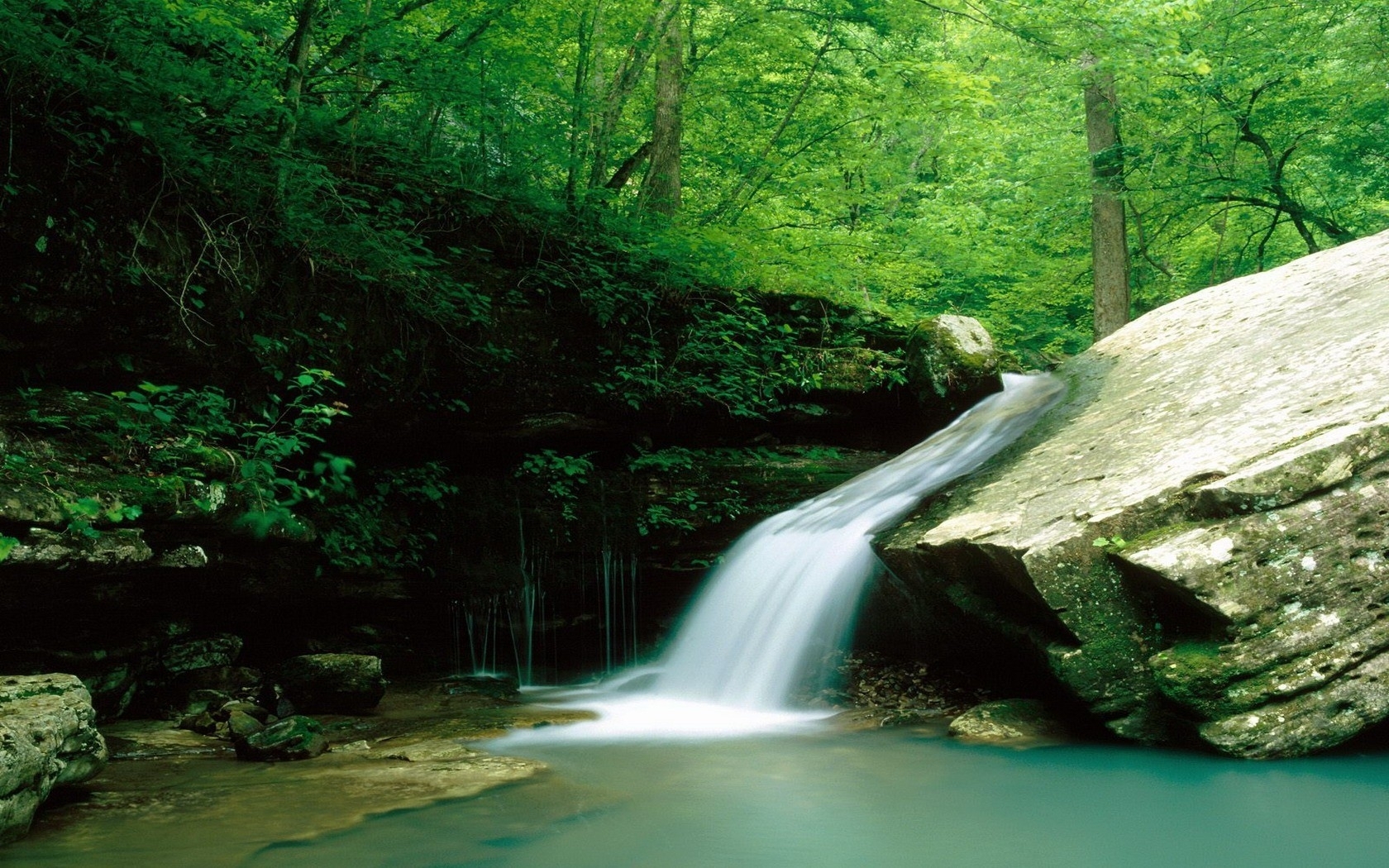 29826 baixar papel de parede cachoeiras, paisagem, rios, verde - protetores de tela e imagens gratuitamente