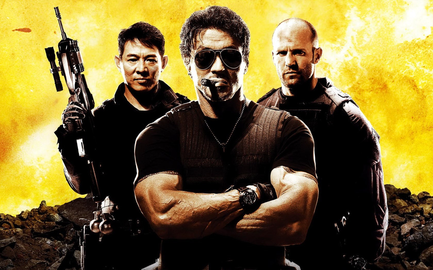 movie, the expendables, barney ross, jason statham, jet li, lee christmas, sylvester stallone, yin yang (the expendables)