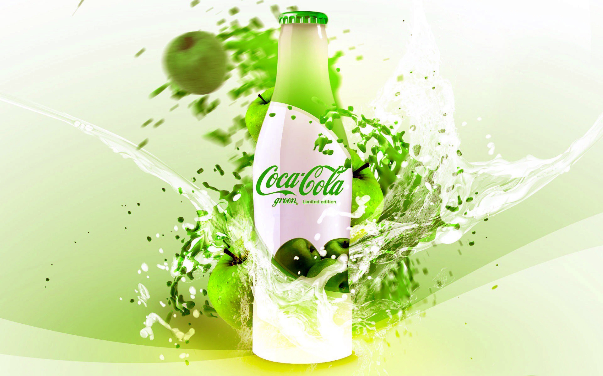 Ultra HD 4K coca-cola, green, brands
