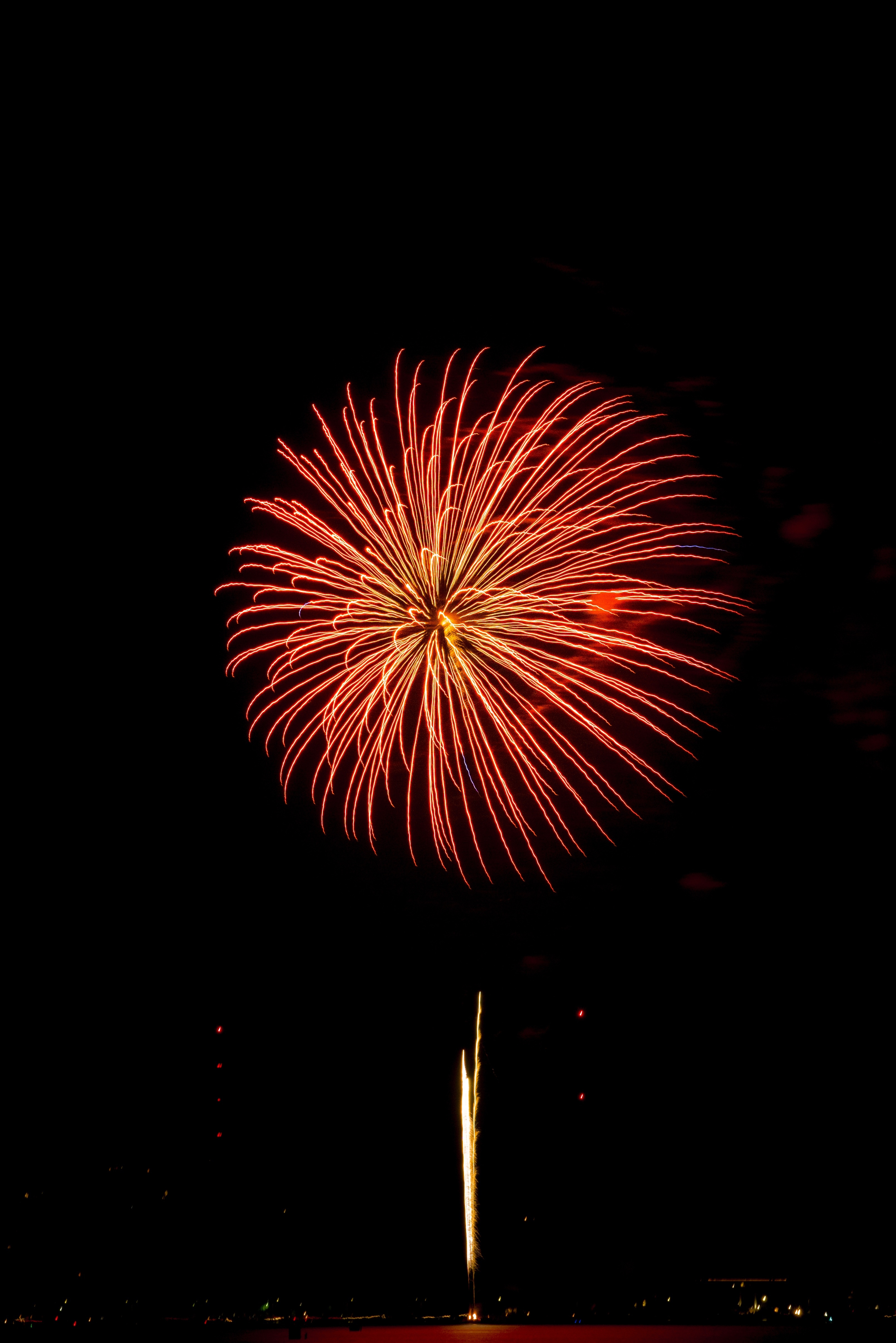Smartphone Background sparks, fireworks, salute, sky