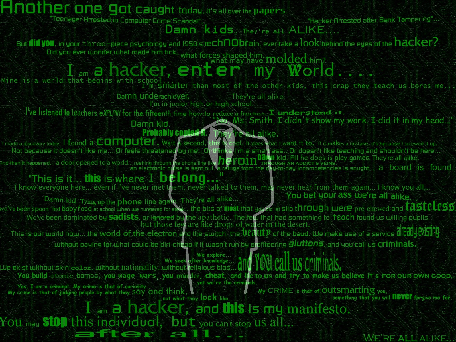 wallpapers hacker, technology