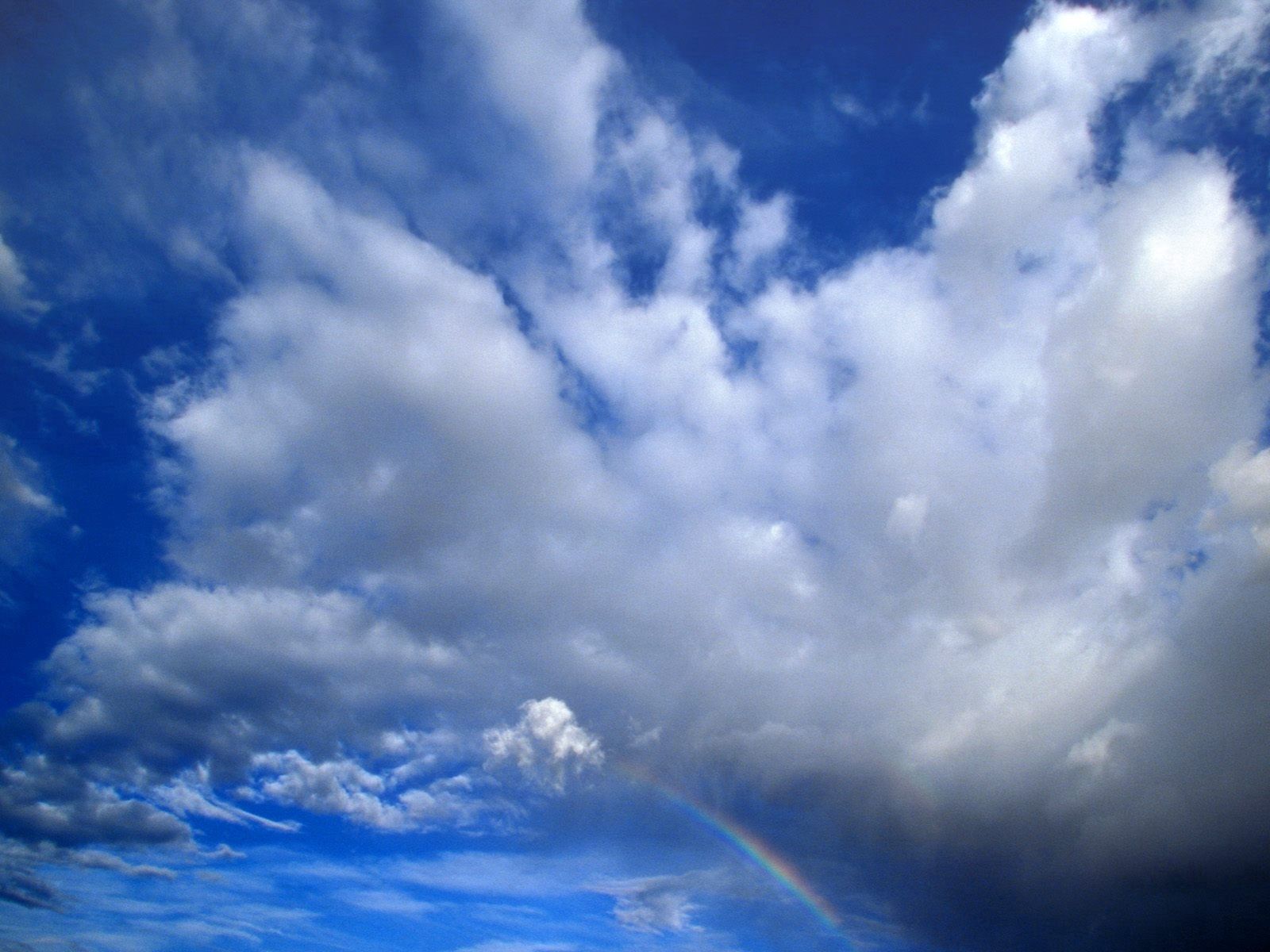 Handy-Wallpaper Natur, Sky, Clouds, Regenbogen, Utah, Nationalpark, Wolken kostenlos herunterladen.