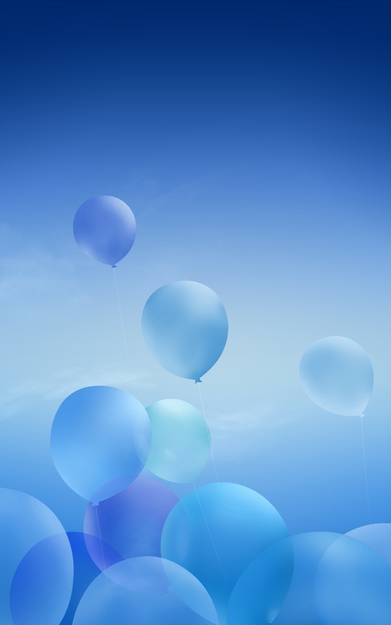 Free HD background, balloons, blue