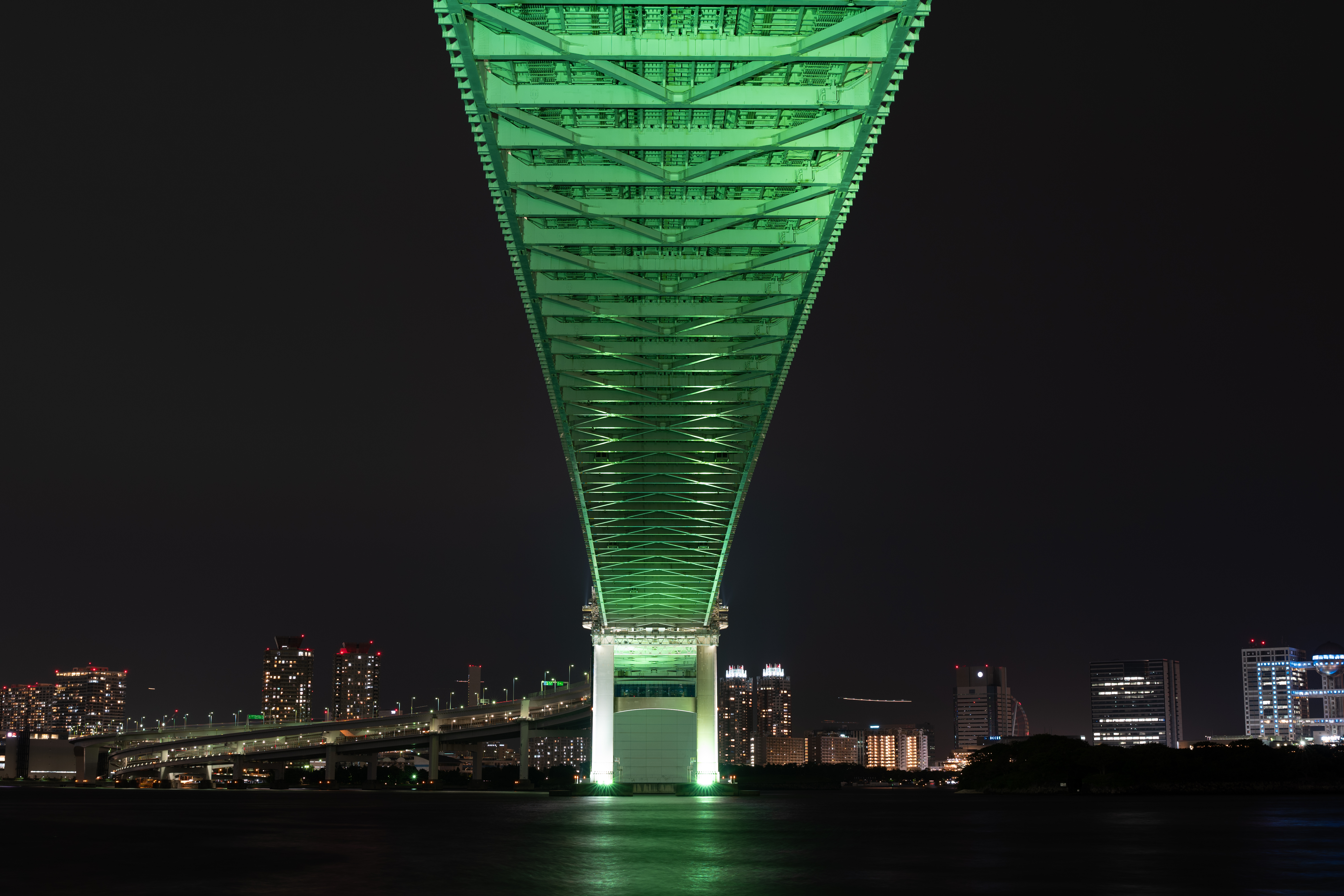 137483 Screensavers and Wallpapers Japan for phone. Download cities, night city, bridge, japan, tokyo pictures for free