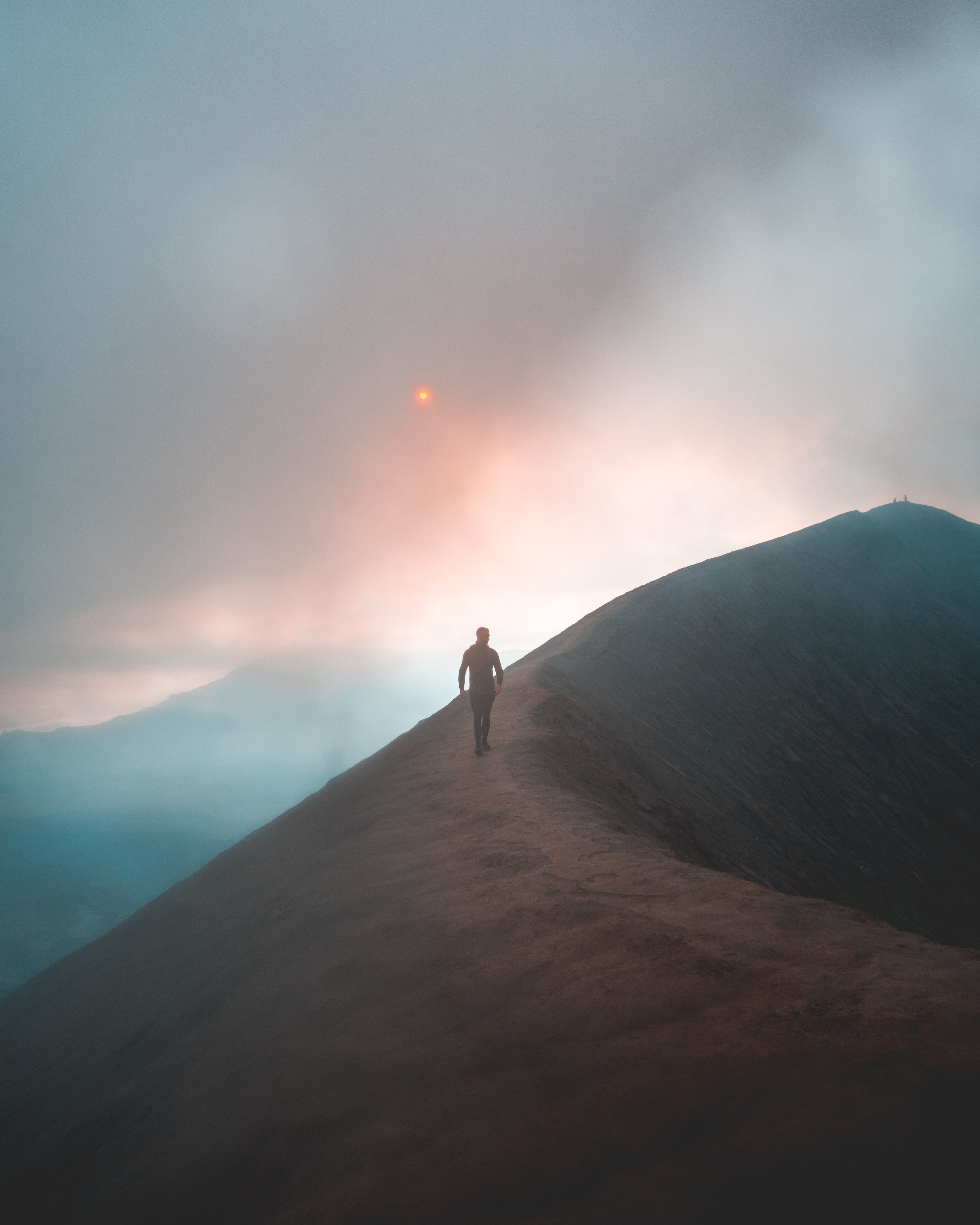 fog, loneliness, seclusion, sky Ultrawide Wallpapers