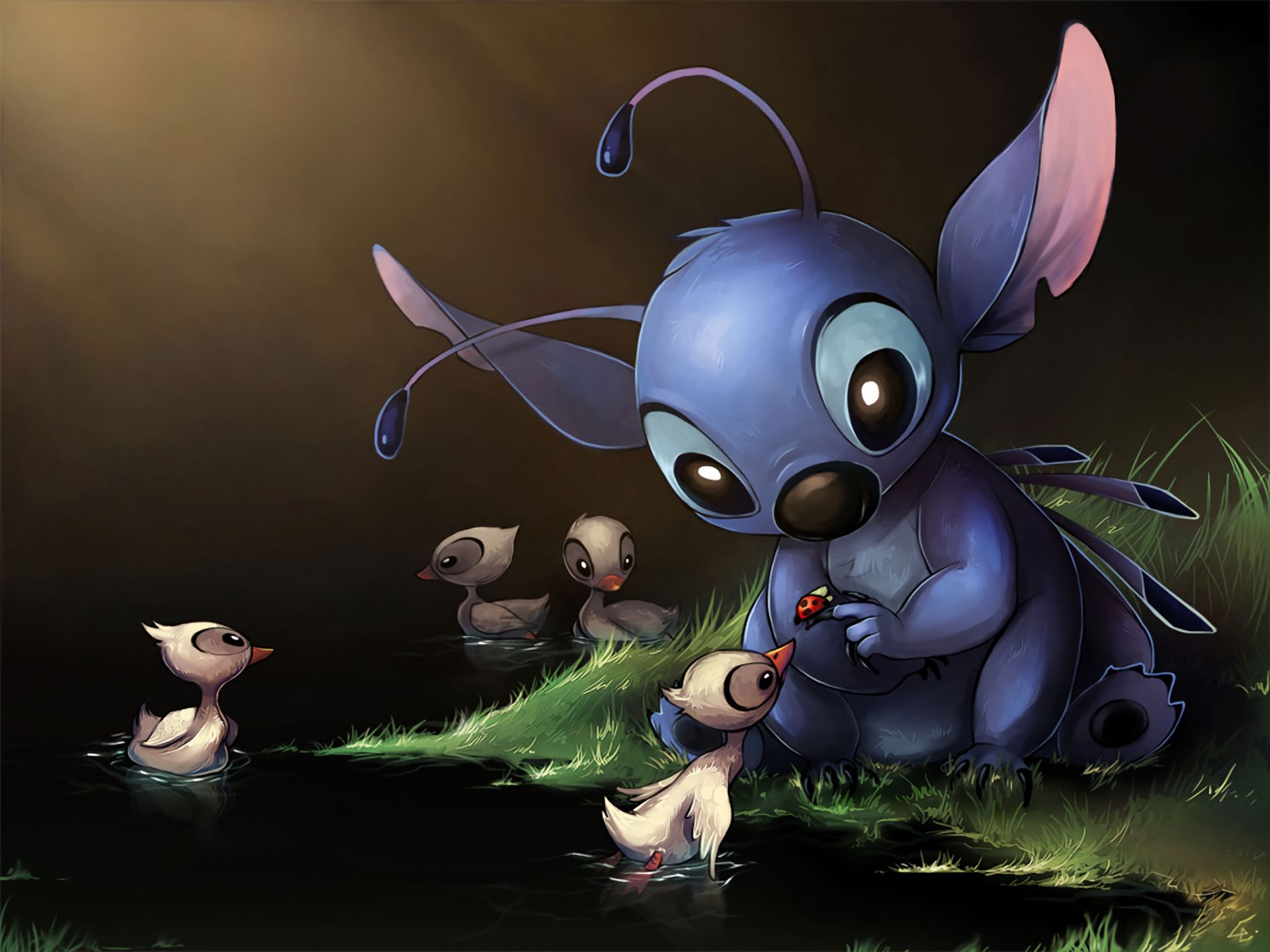 HD desktop wallpaper: Duck, Movie, Stitch (Lilo & Stitch), Lilo & Stitch  download free picture #625300