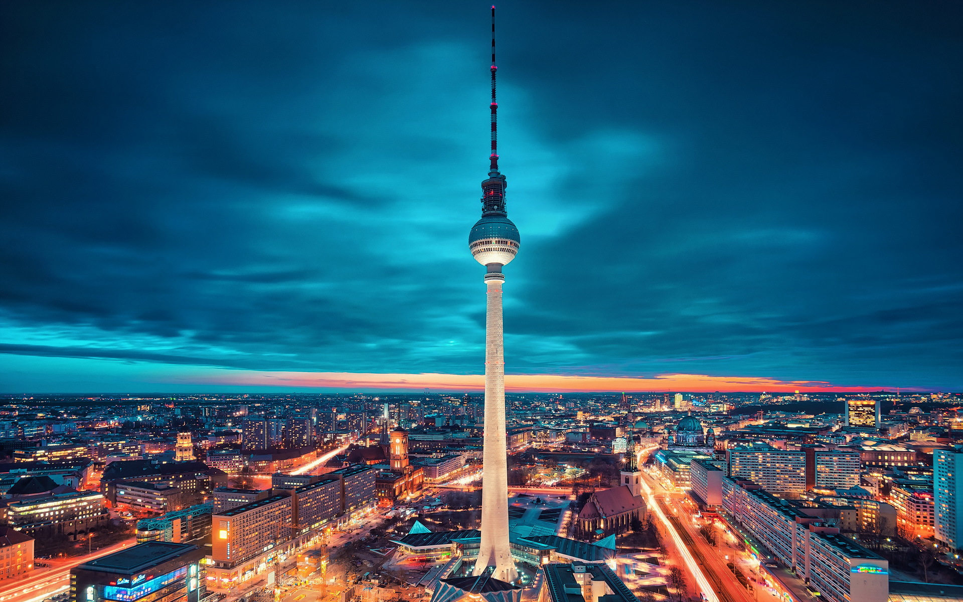 Laden Sie das &amp;quot;Berliner Fernsehturm&amp;quot;-Hintergrundbild für Ihr Handy in ...