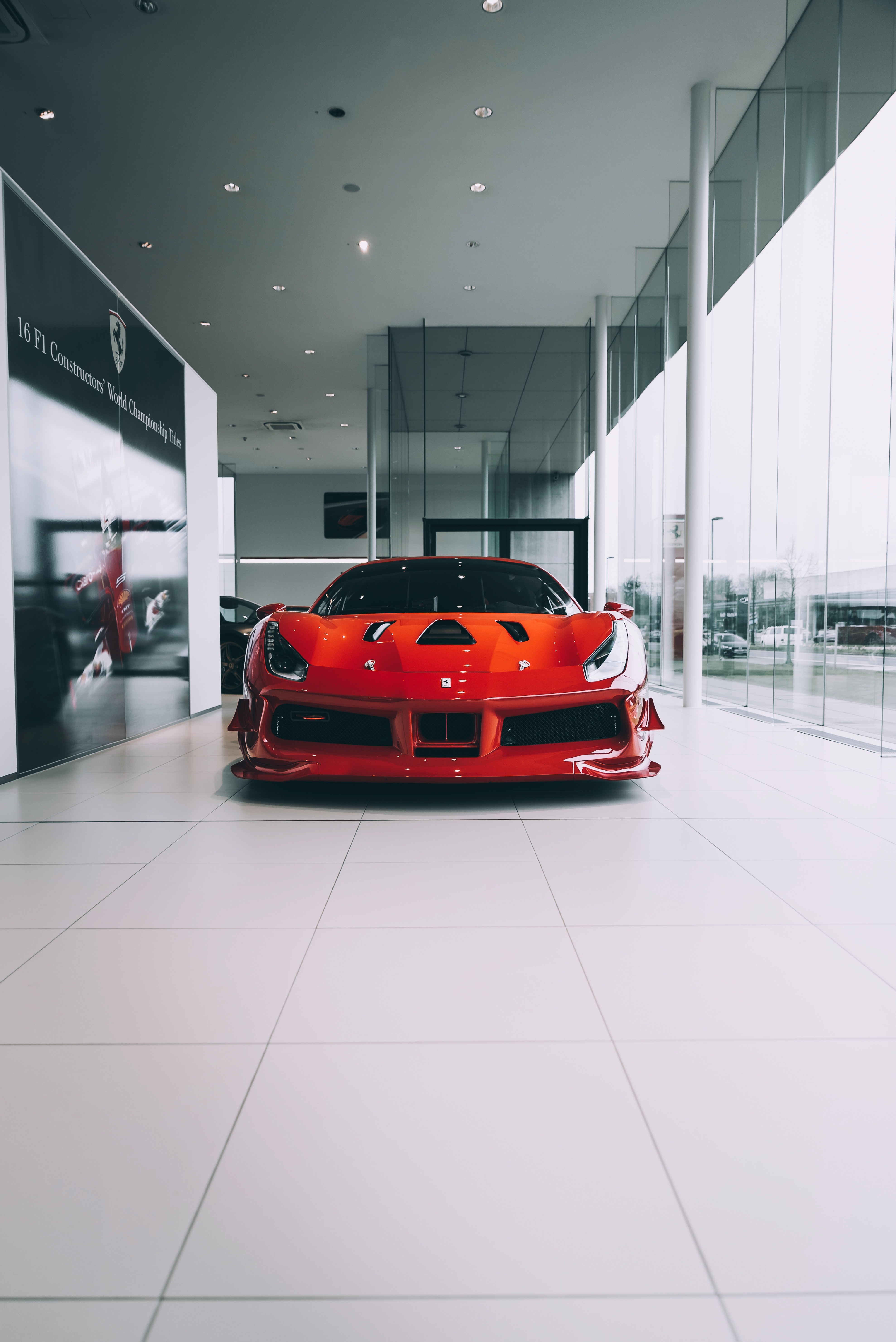 wallpapers front view, sports, cars, red, car, machine, sports car