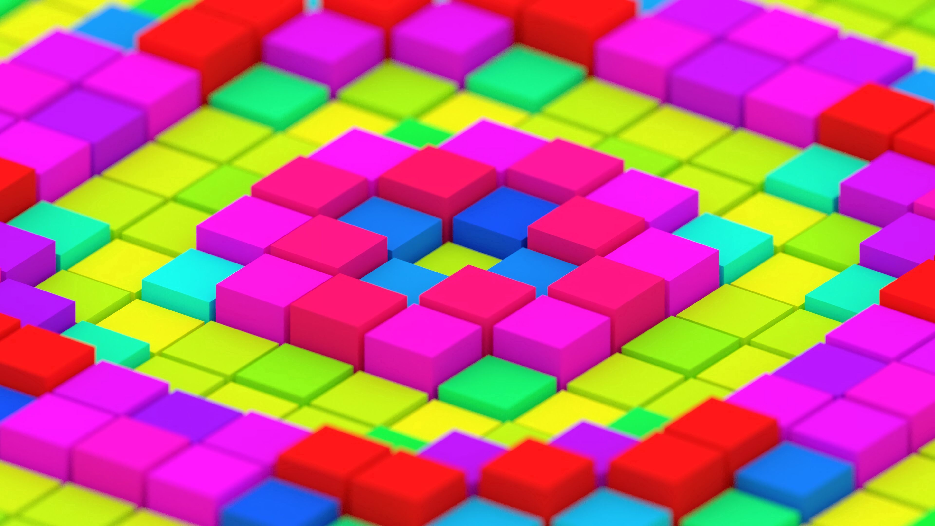 154376 скачать обои яркий, разноцветный, кубы, 3d, структура - заставки и картинки бесплатно