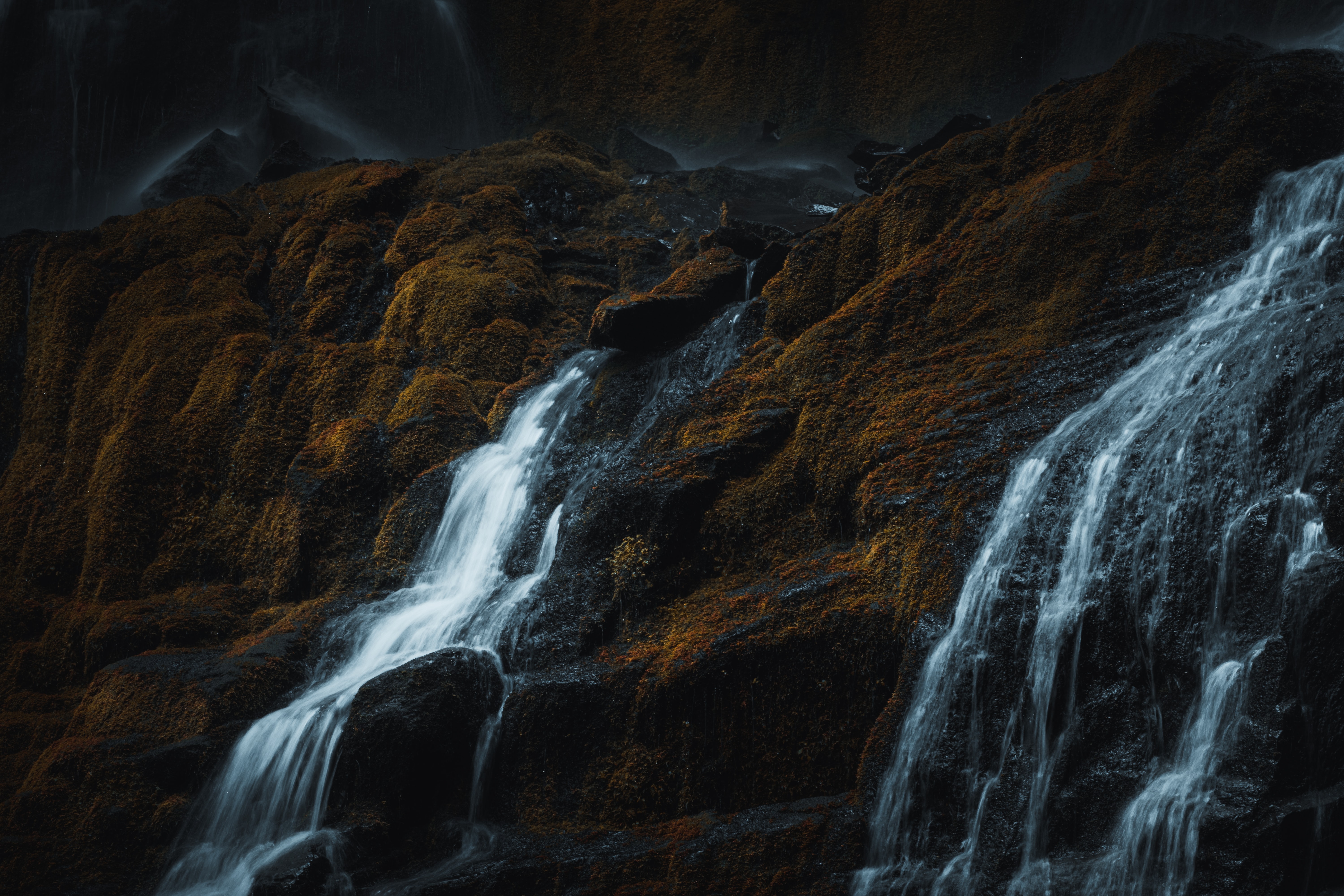 HD desktop wallpaper: Water, Rocks, Waterfall, Flow, Relief, Stream, Nature  download free picture #102565
