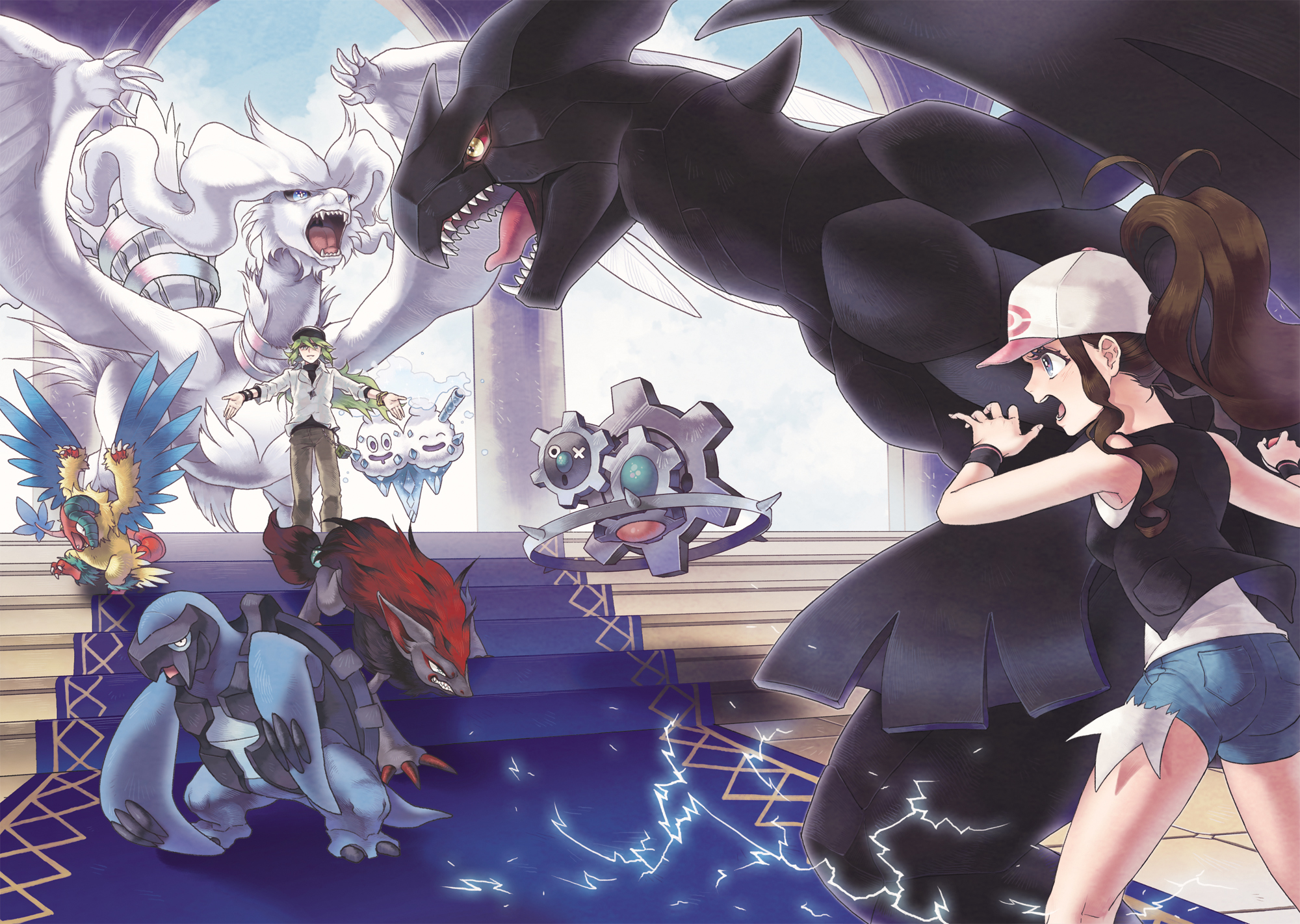 Fondo De Pantalla De Escritorio Hd Pokémon Animado Reshiram Pokémon Zekrom Pokémon