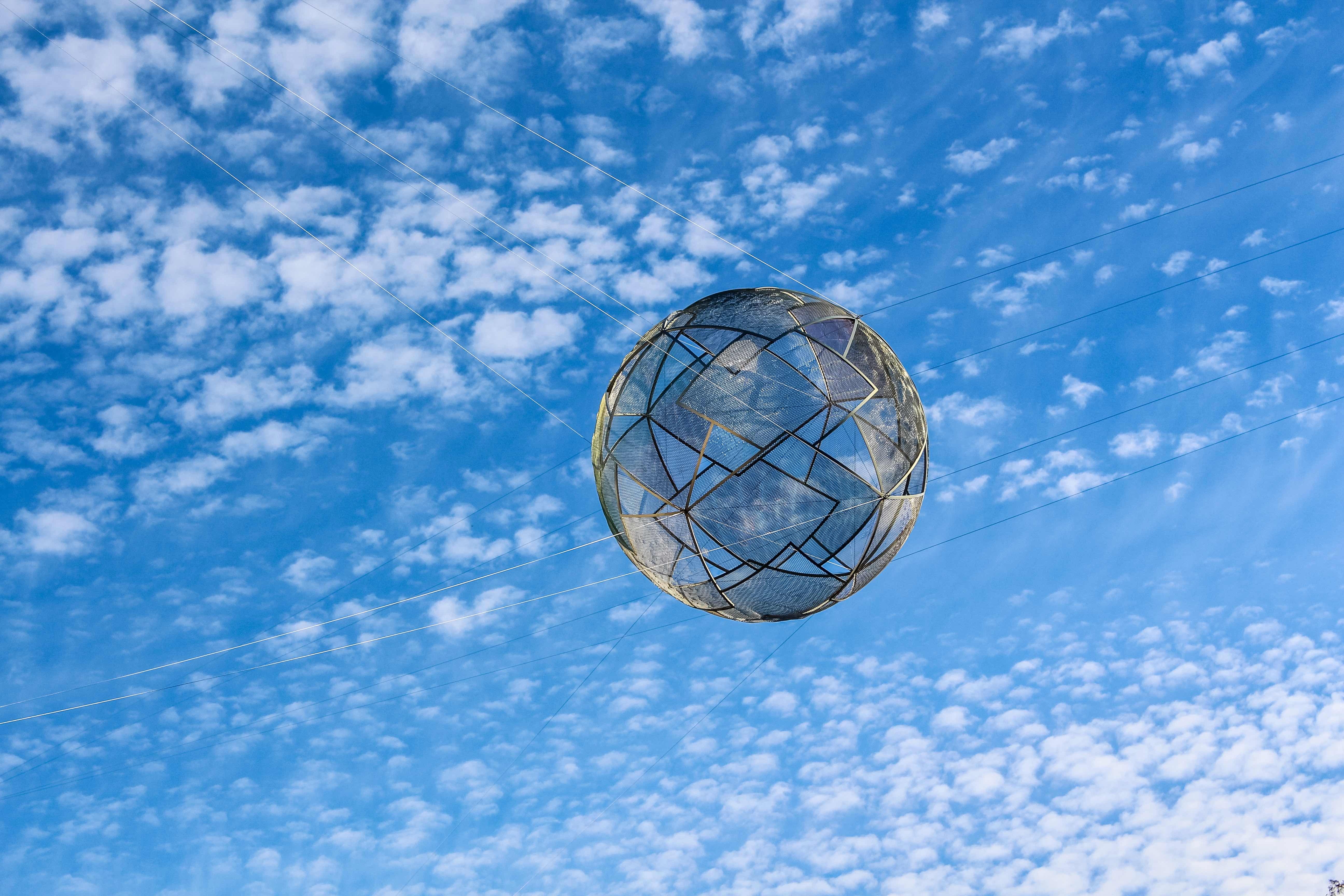 form, sky, miscellanea, miscellaneous, grid, ball wallpapers for tablet