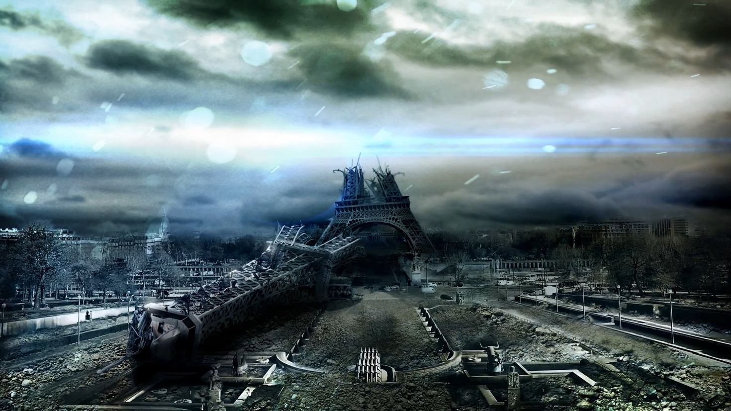 Мир после 2024. Постап Париж. Башня апокалипсиса. Разрушенный город. Постапокалиптический город.