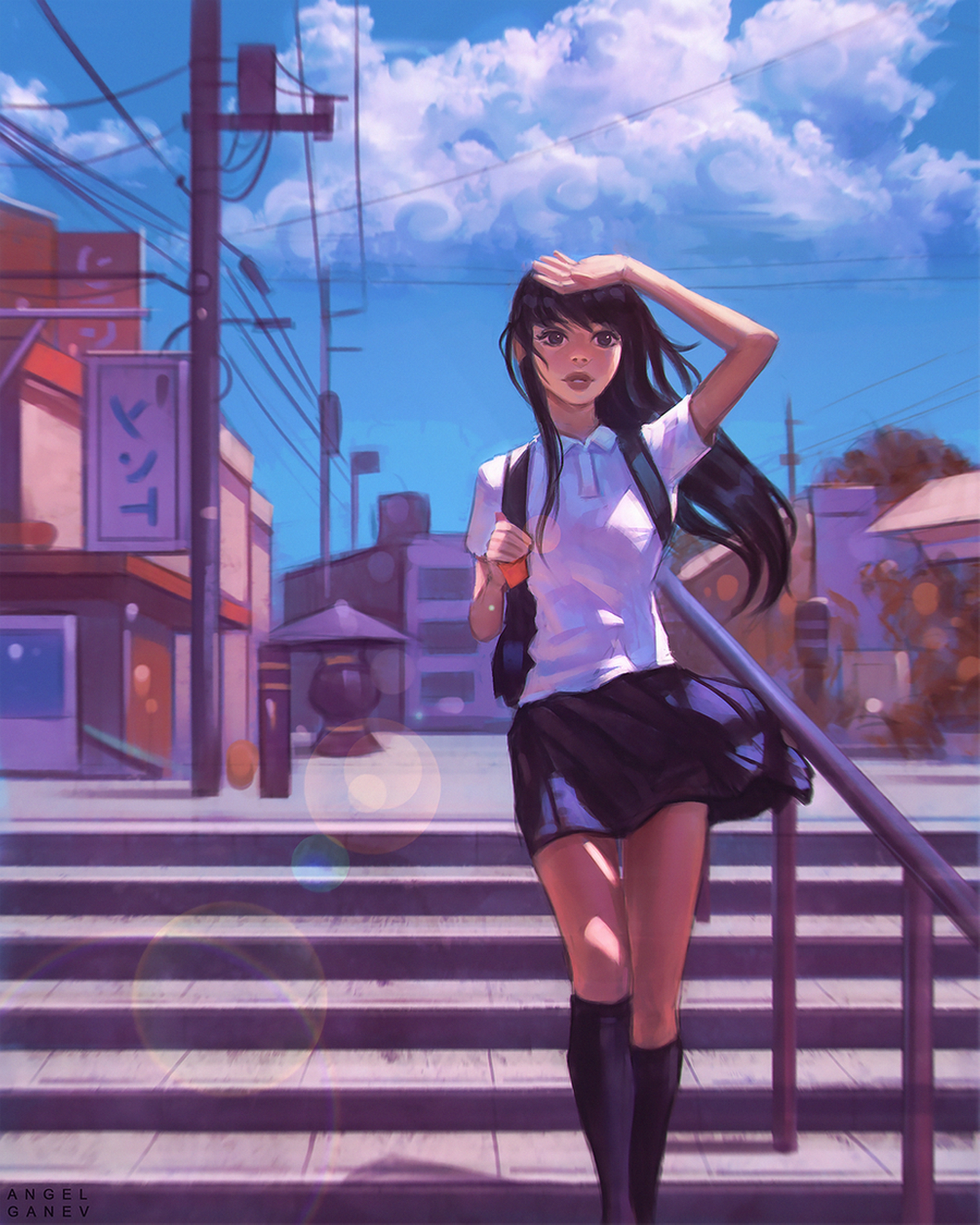 girl, art, sight, opinion, schoolgirl for android