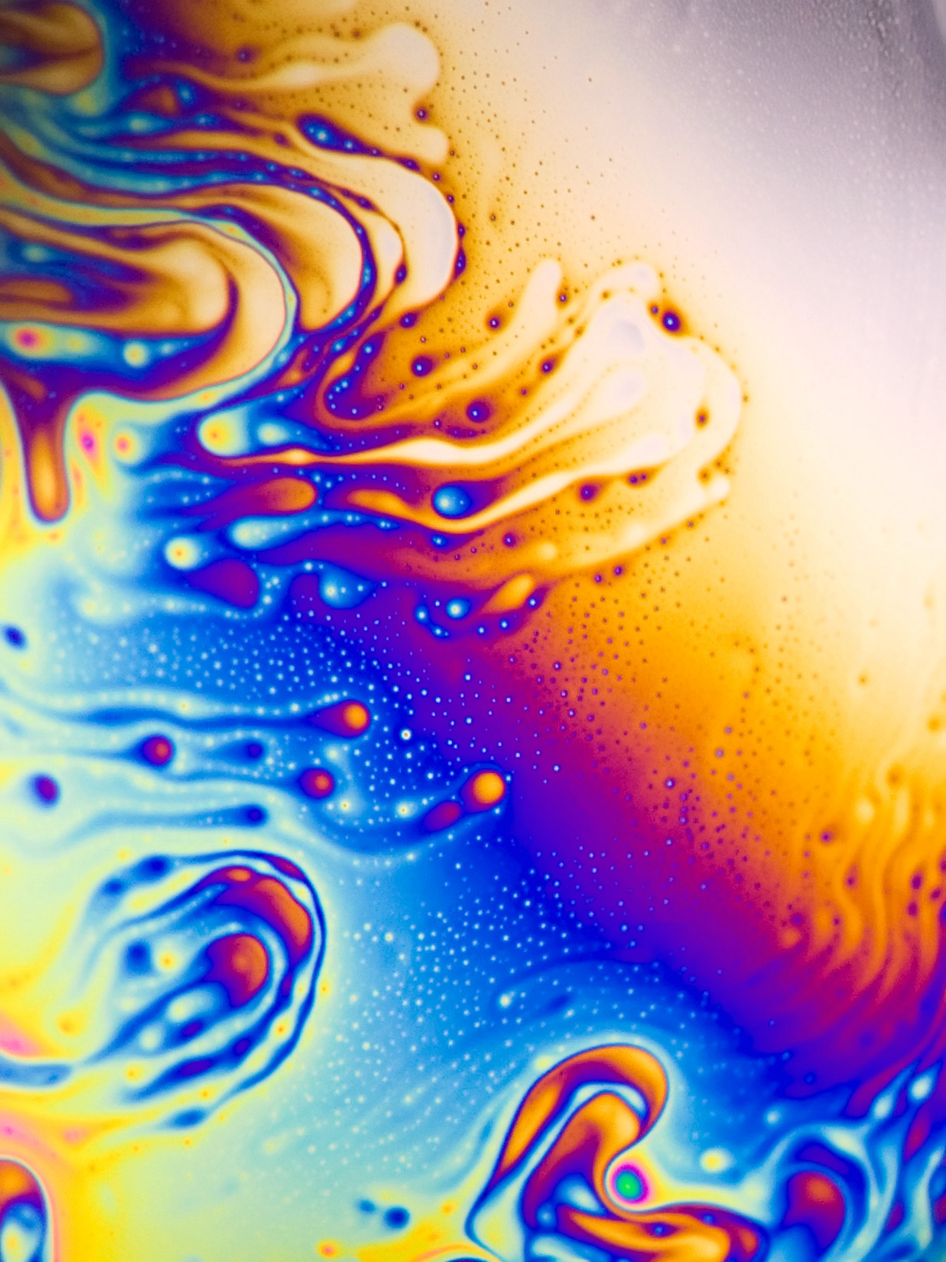 32k Wallpaper Bubbles saturated, macro, color, mixing