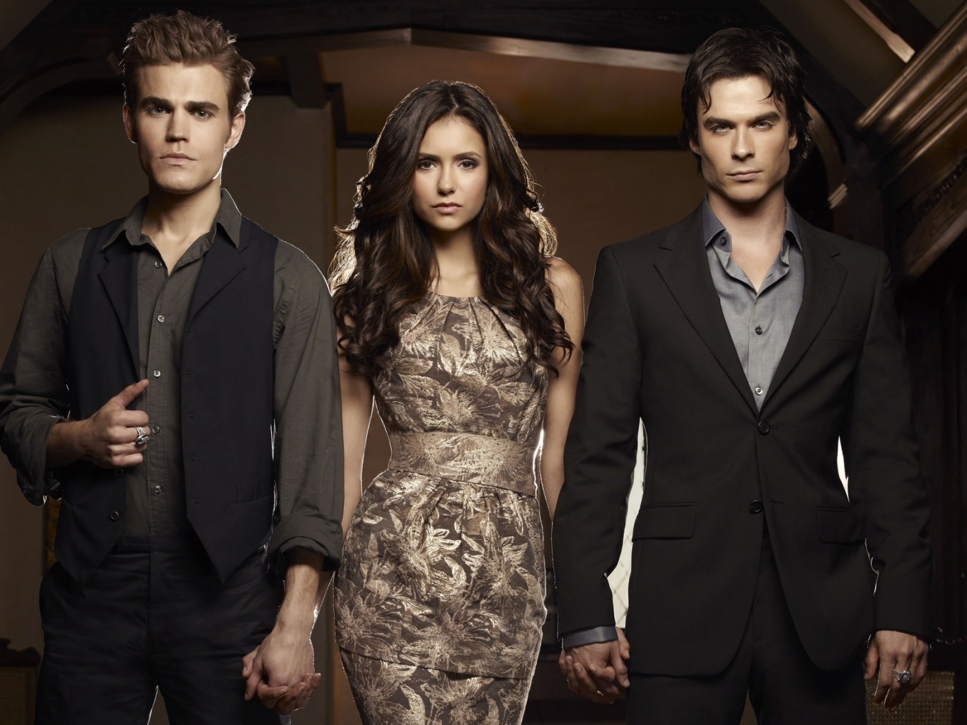 49139 download wallpaper people, cinema, vampire diaries, orange screensavers and pictures for free