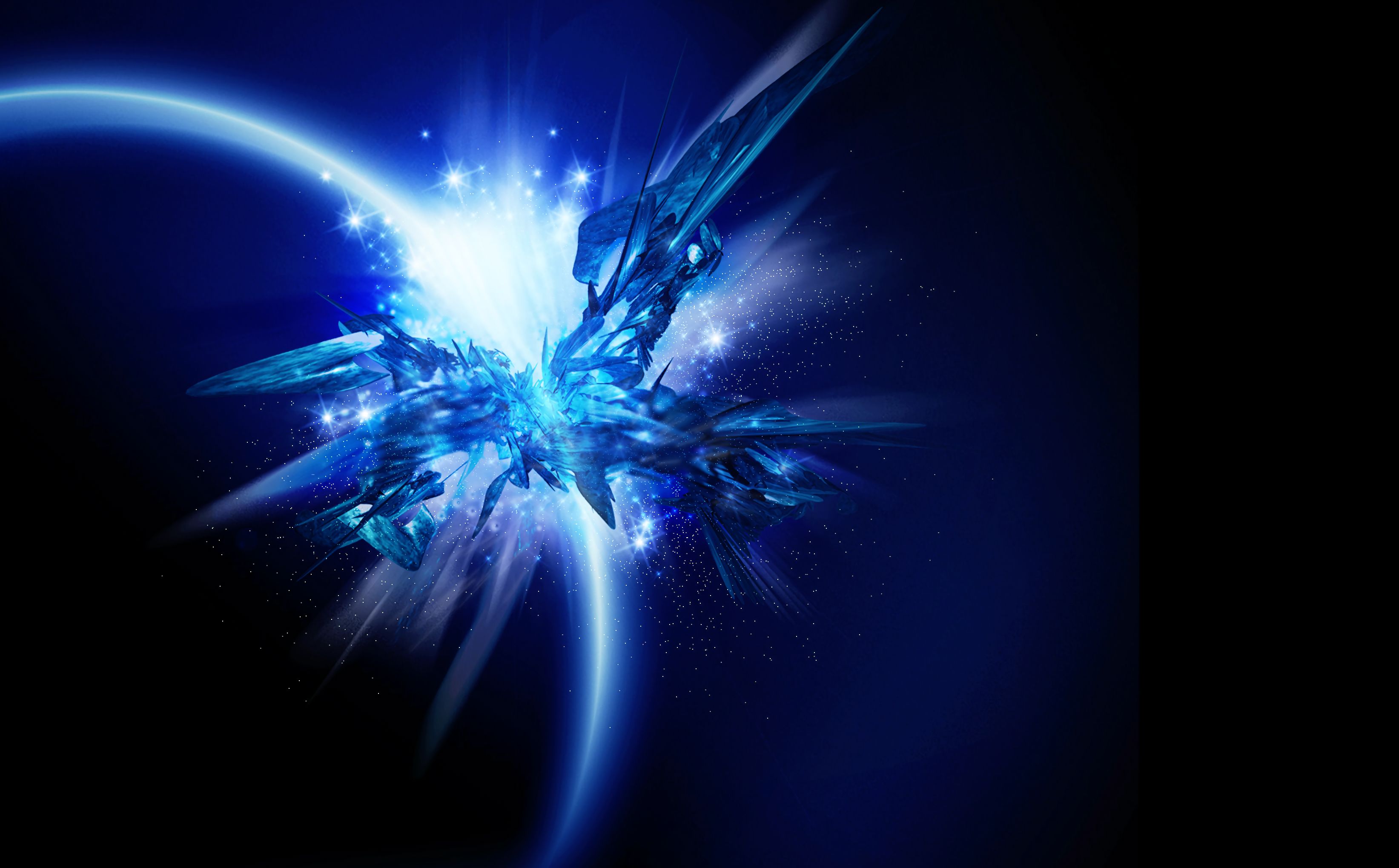 1080p pic abstract, brilliance, blue, form
