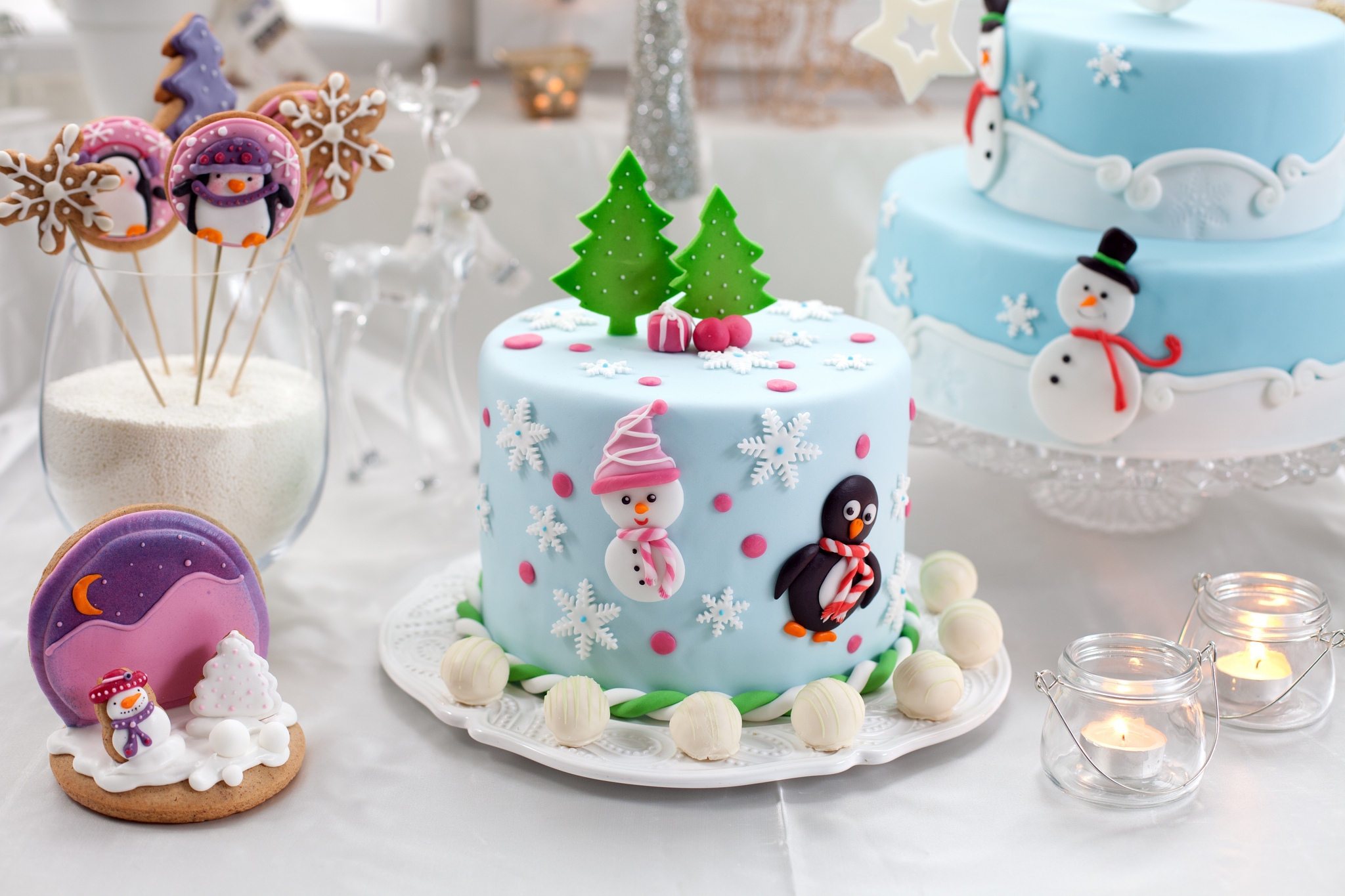 89968 download wallpaper cakes, food, new year, glaze, tasty, delicious, new year’s screensavers and pictures for free