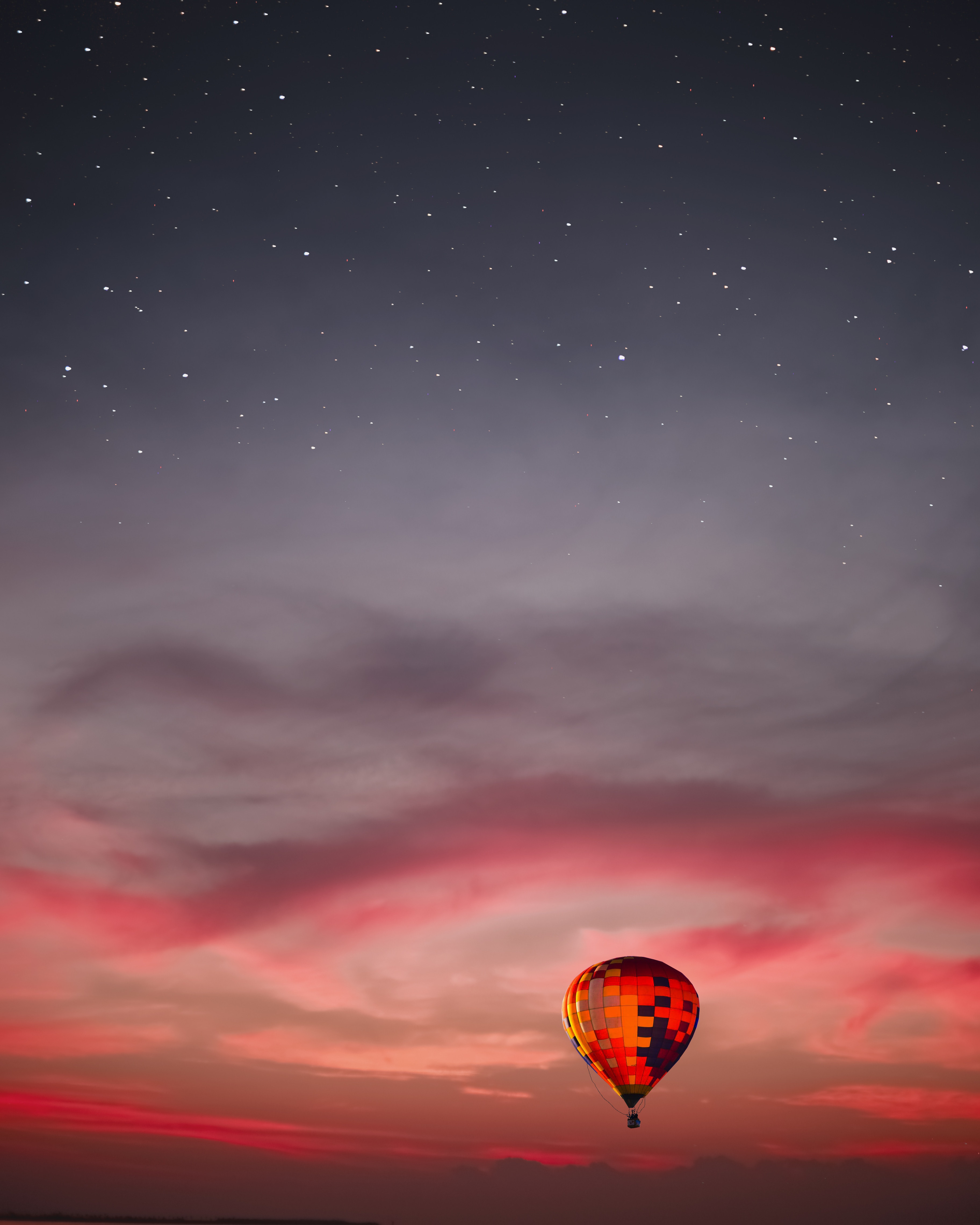 93255 Hintergrundbild herunterladen sunset, sky, clouds, verschiedenes, sonstige, flug, luftballon, ballon - Bildschirmschoner und Bilder kostenlos