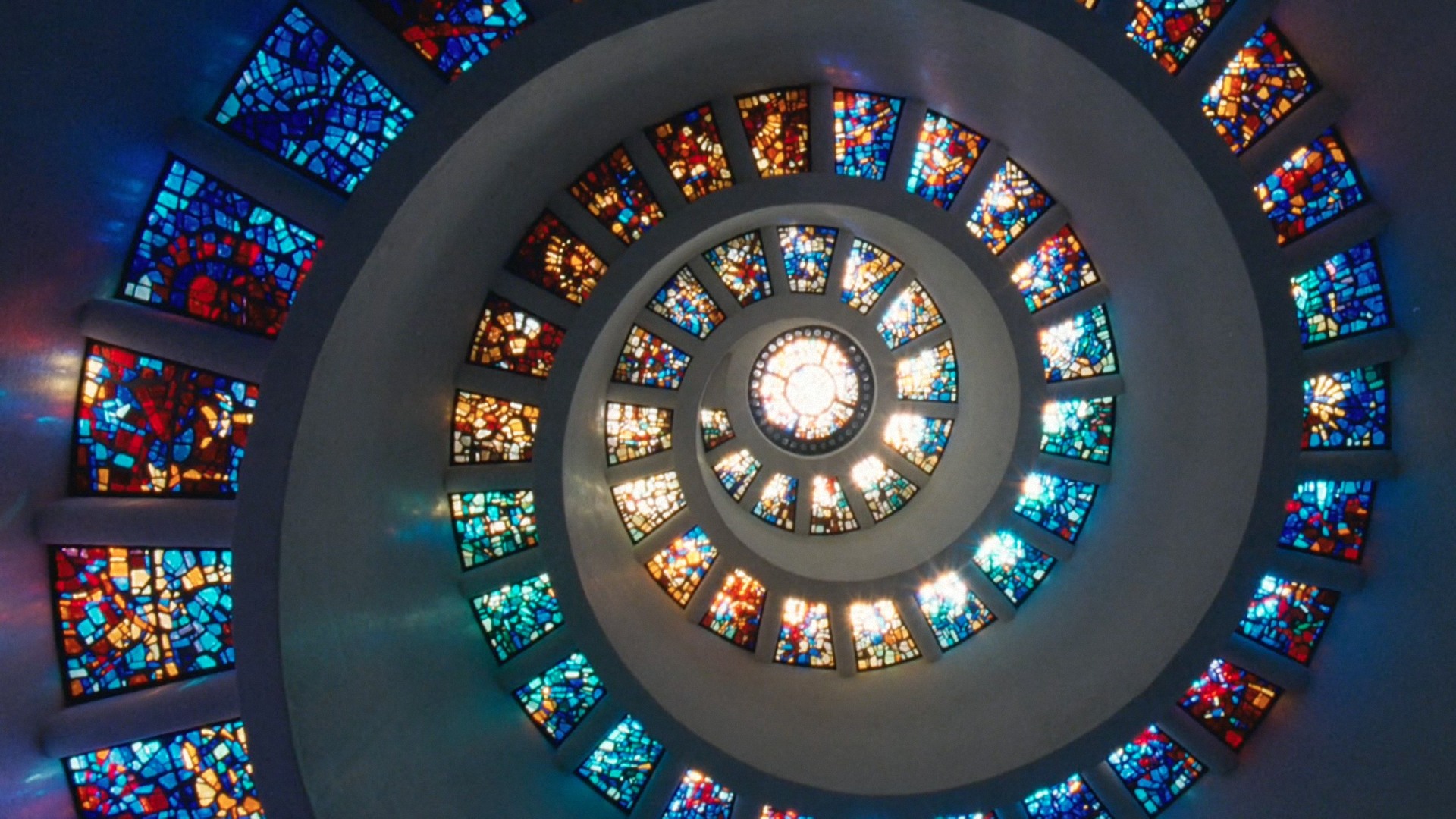 movie, the tree of life, spiral, stained glass Free Stock Photo
