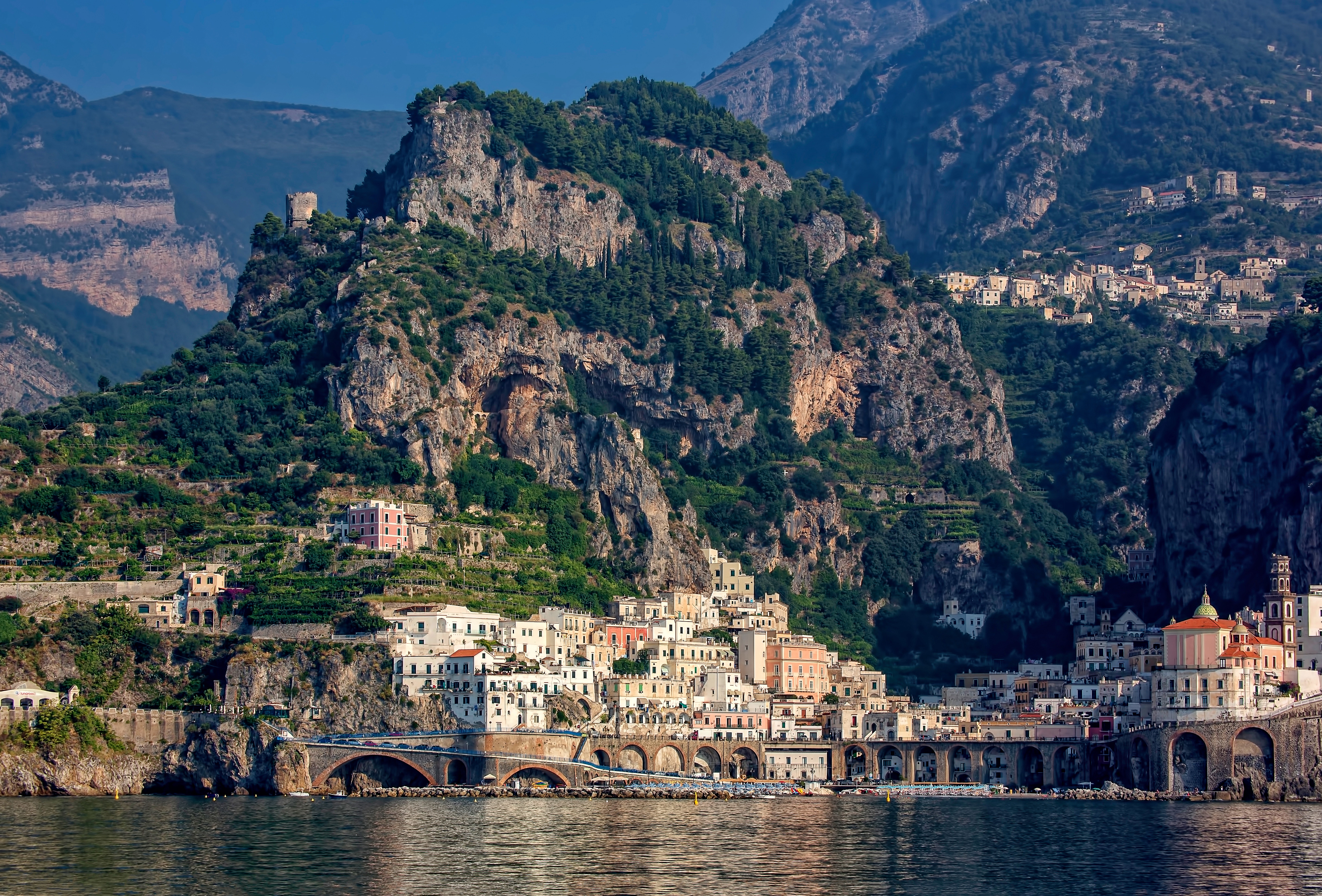 amalfi, cities, city, rocks download for free