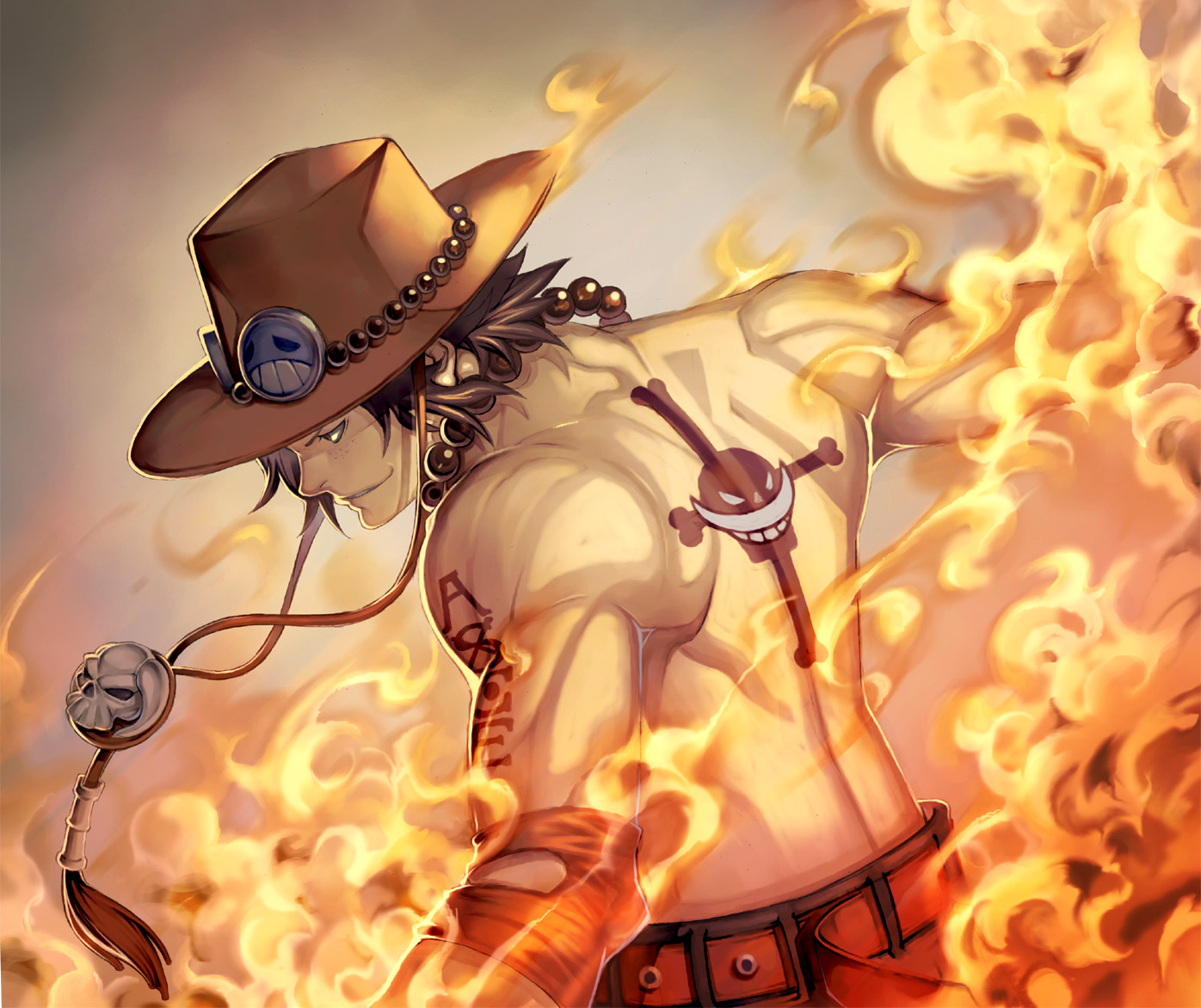 one piece, anime, portgas d ace Free Stock Photo