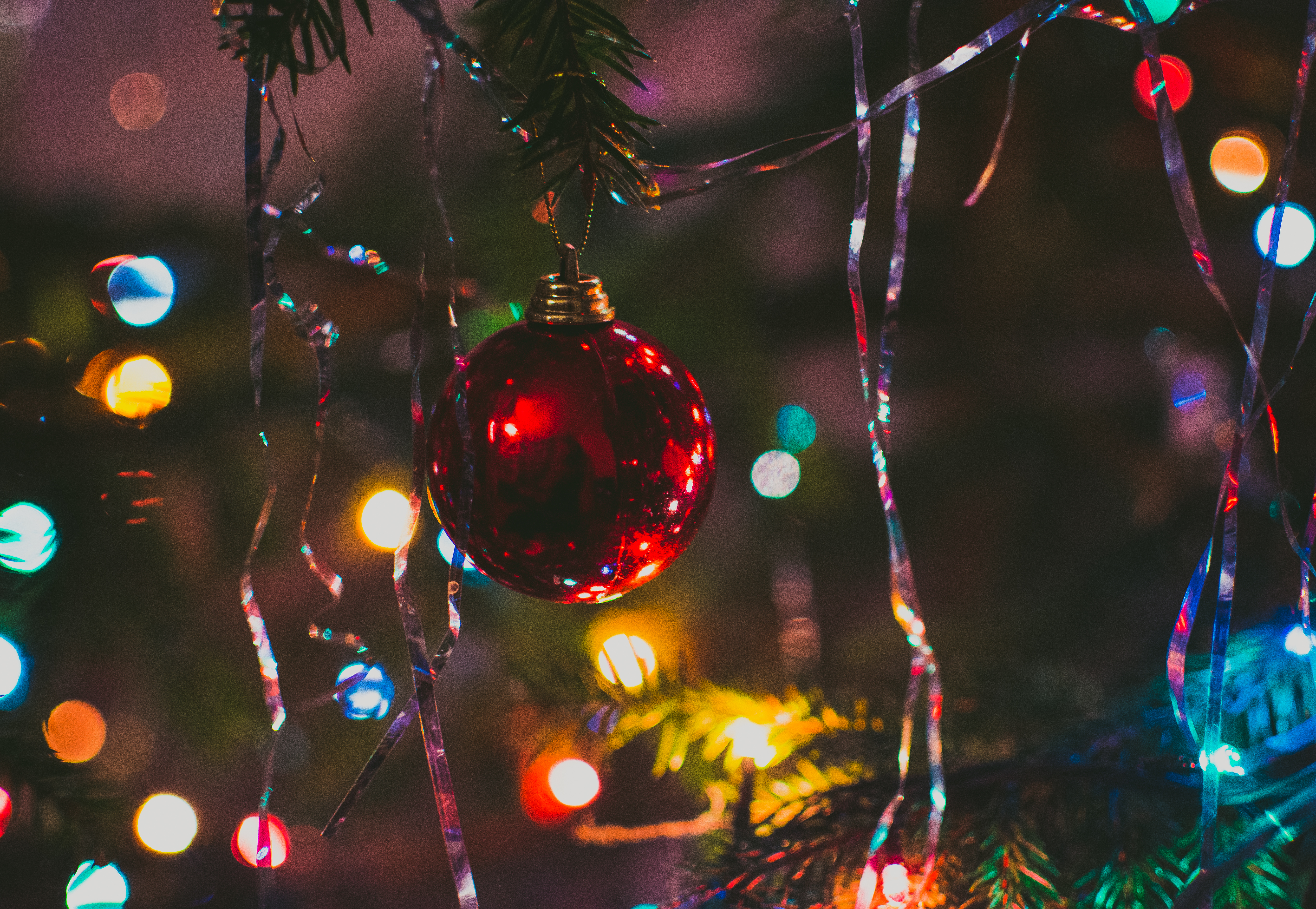 christmas, new year, holidays, spruce, fir, ball, christmas tree toy Full HD